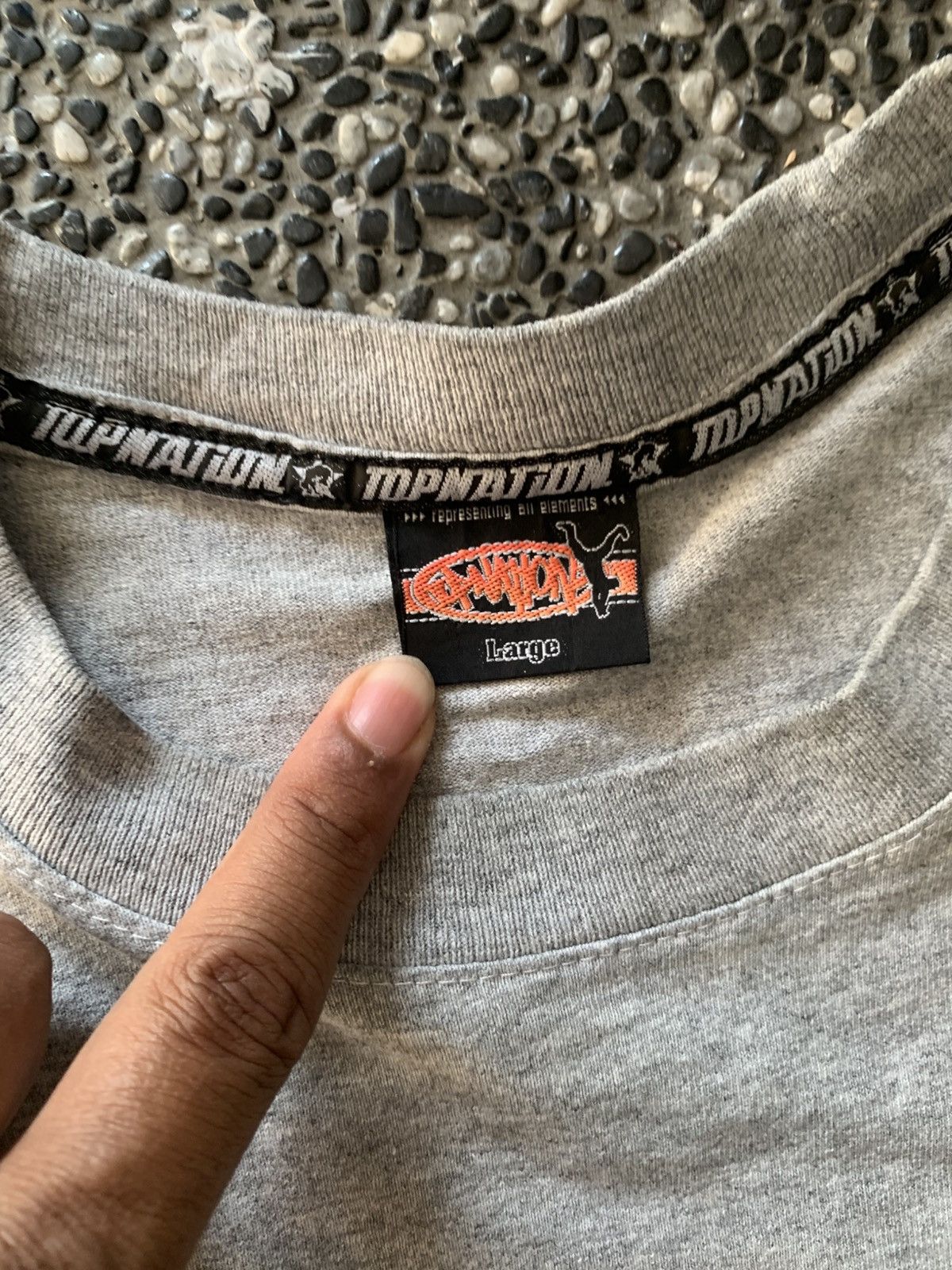Vintage Vintage Top Nation Japanese Brand Modern Streetwear T shirt Size US L / EU 52-54 / 3 - 8 Thumbnail