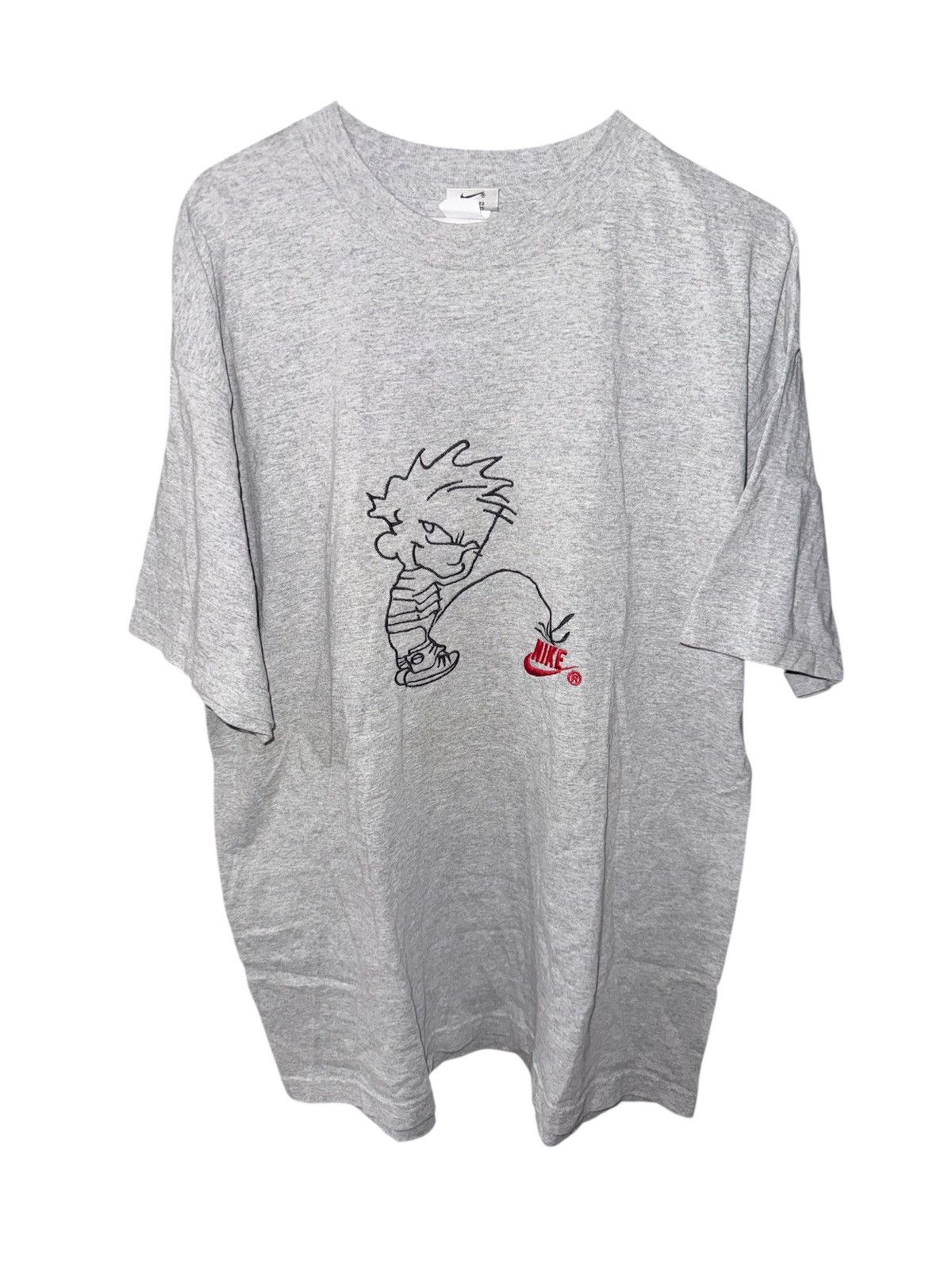 Nike Vintage 80s /90s Nike Calvin & Hobbes Piss Tee Rare Size XL Size US XL / EU 56 / 4 - 1 Thumbnail