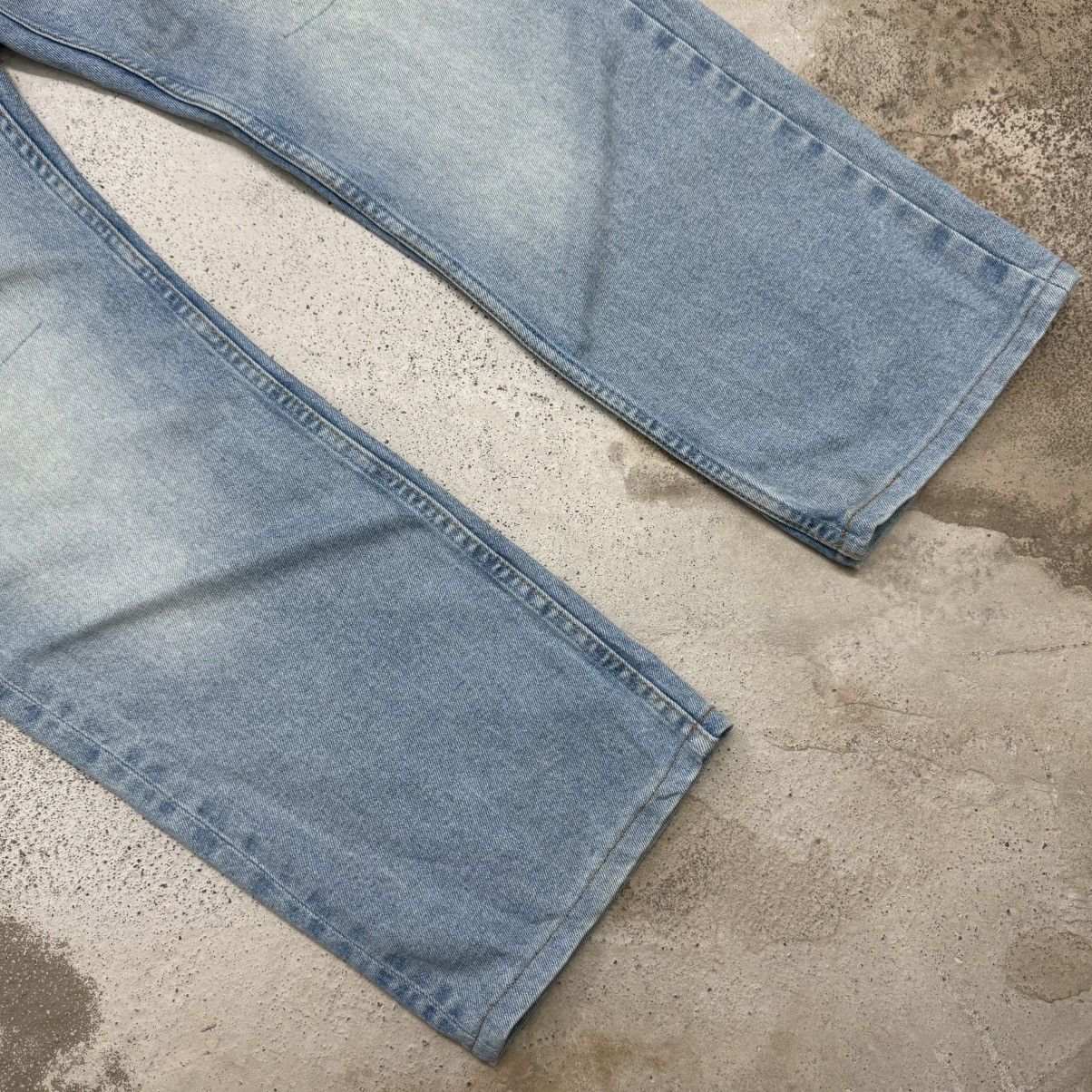 Japanese Brand Navi Distressed Lightwash Denim Pants Size US 33 - 5 Thumbnail