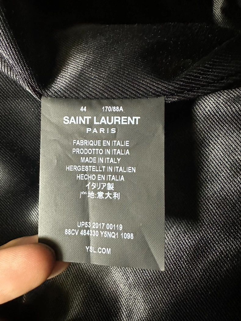 Saint Laurent Paris Saint Laurent Paris Blood Teeth Leather Jacket-2505 Size US S / EU 44-46 / 1 - 5 Thumbnail