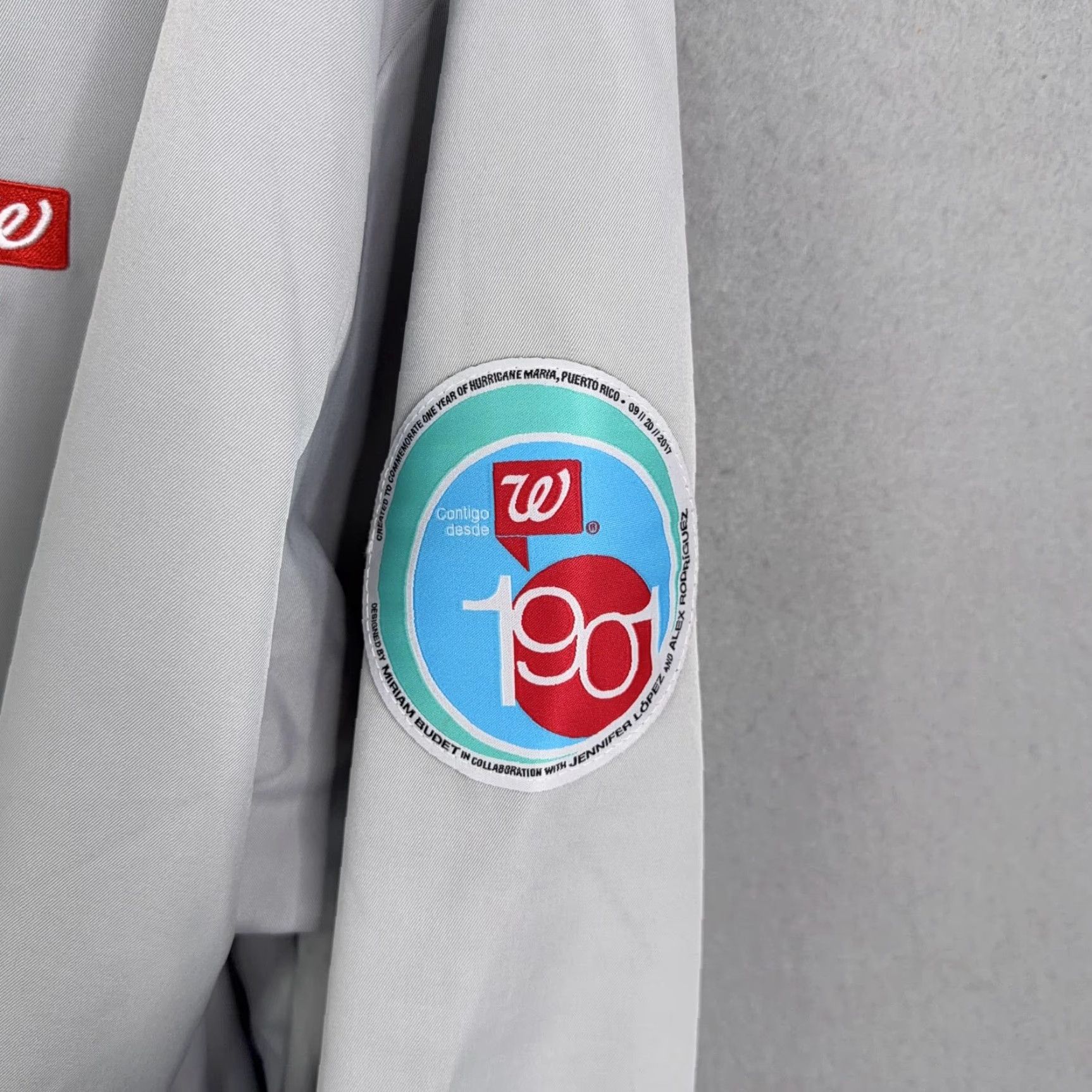 Amiri Walgreens Bomber Jacket Mens 2XL Gray - Limited Edition Miriam Budet Logo Zip, Full Zip, Pockets, Lightweight Size US XXL / EU 58 / 5 - 4 Thumbnail