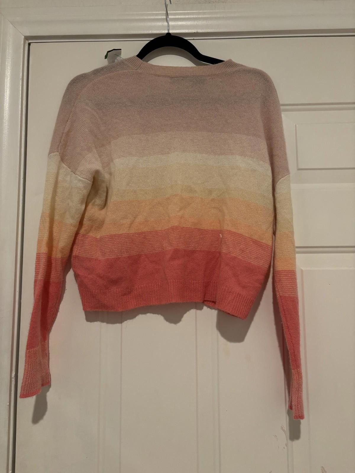 Autumn Cashmere Womens sz XS to S 360 Cashmere ombre cashmere sweater #561 Size XS / US 0-2 / IT 36-38 - 2 Thumbnail