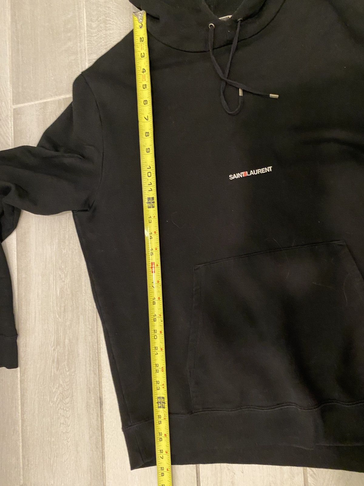 Saint Laurent Paris Saint Laurent Paris Cracked Box Logo Hoodie Size US L / EU 52-54 / 3 - 10 Thumbnail