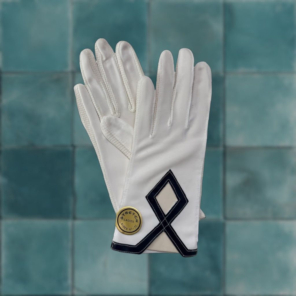 Vintage VINTAGE dress gloves womens XS 70s deadstock NIP white nylon 70s fashion gloves Womens XS-7.5 Size XS / US 0-2 / IT 36-38 - 1 Thumbnail