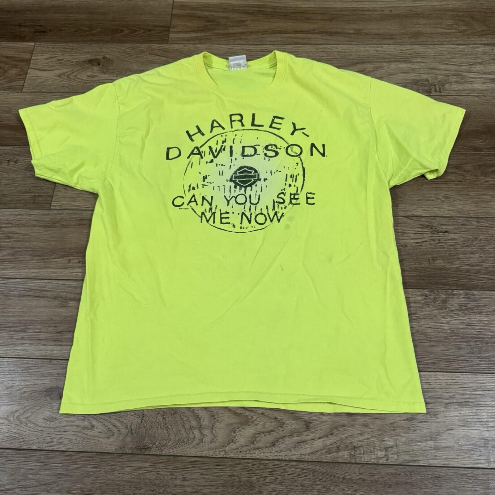Harley Davidson Harley Davidson Clinton Iowa Neon Biker Shirt Size US XL / EU 56 / 4 - 2 Thumbnail