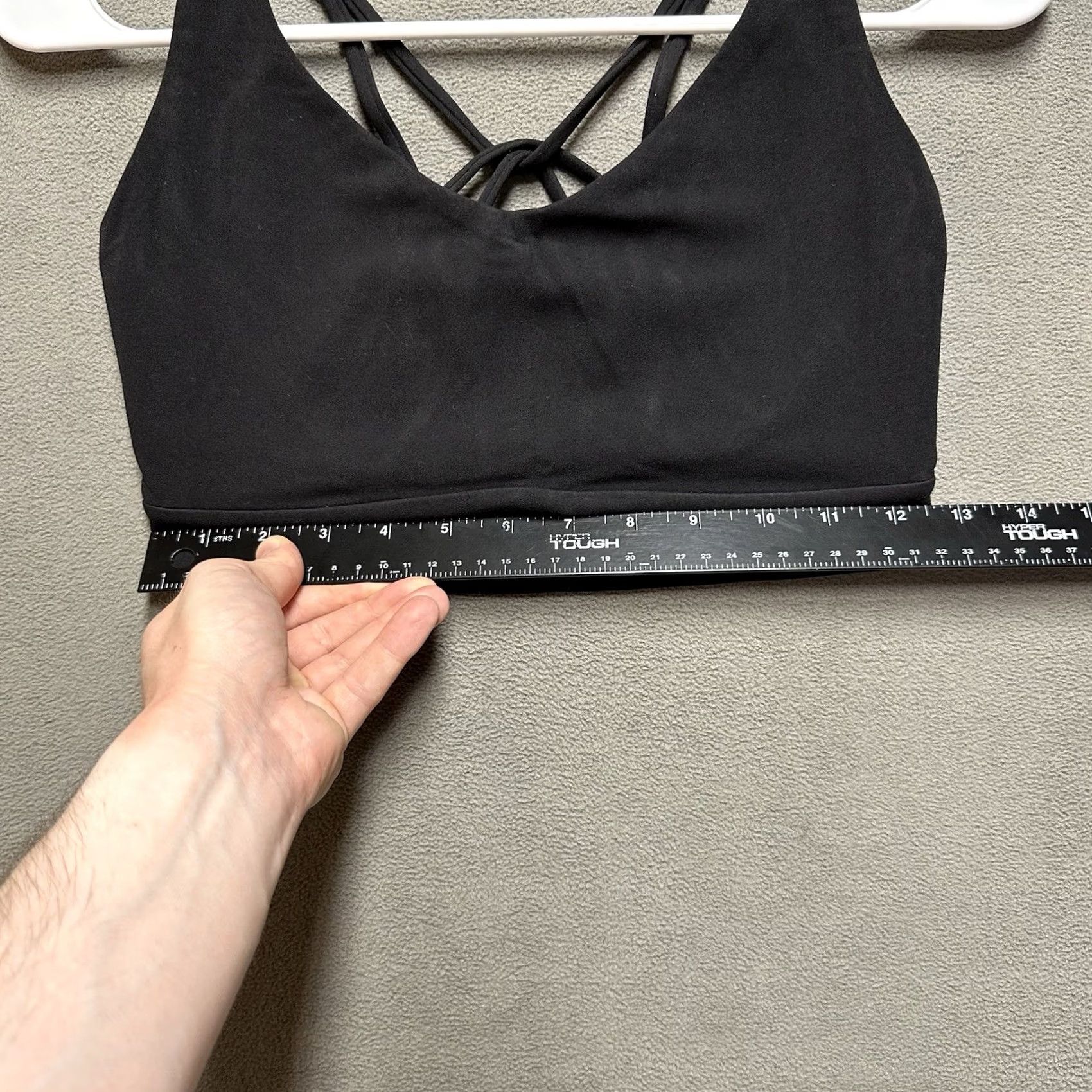 Athleta ATHLETA Solace Sports Bra Womens Size S Black Strappy 531254 EUC Size ONE SIZE - 3 Thumbnail