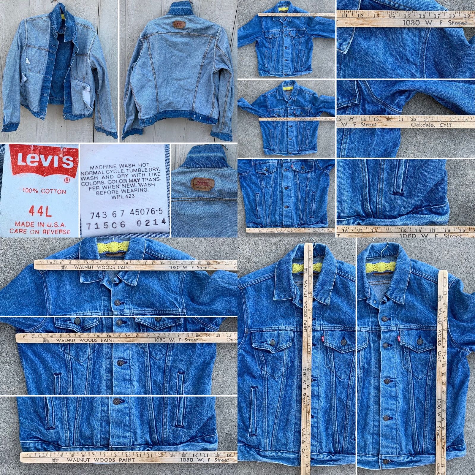 Vintage VINTAGE Levis Denim Jacket Trucker Jean Jacket 71506 0214 Made in USA 44L Blue Men Jacket Western Rockabilly Trucker Workwear Casual Vintage Yes Size US 44 / EU 60 - 8 Thumbnail