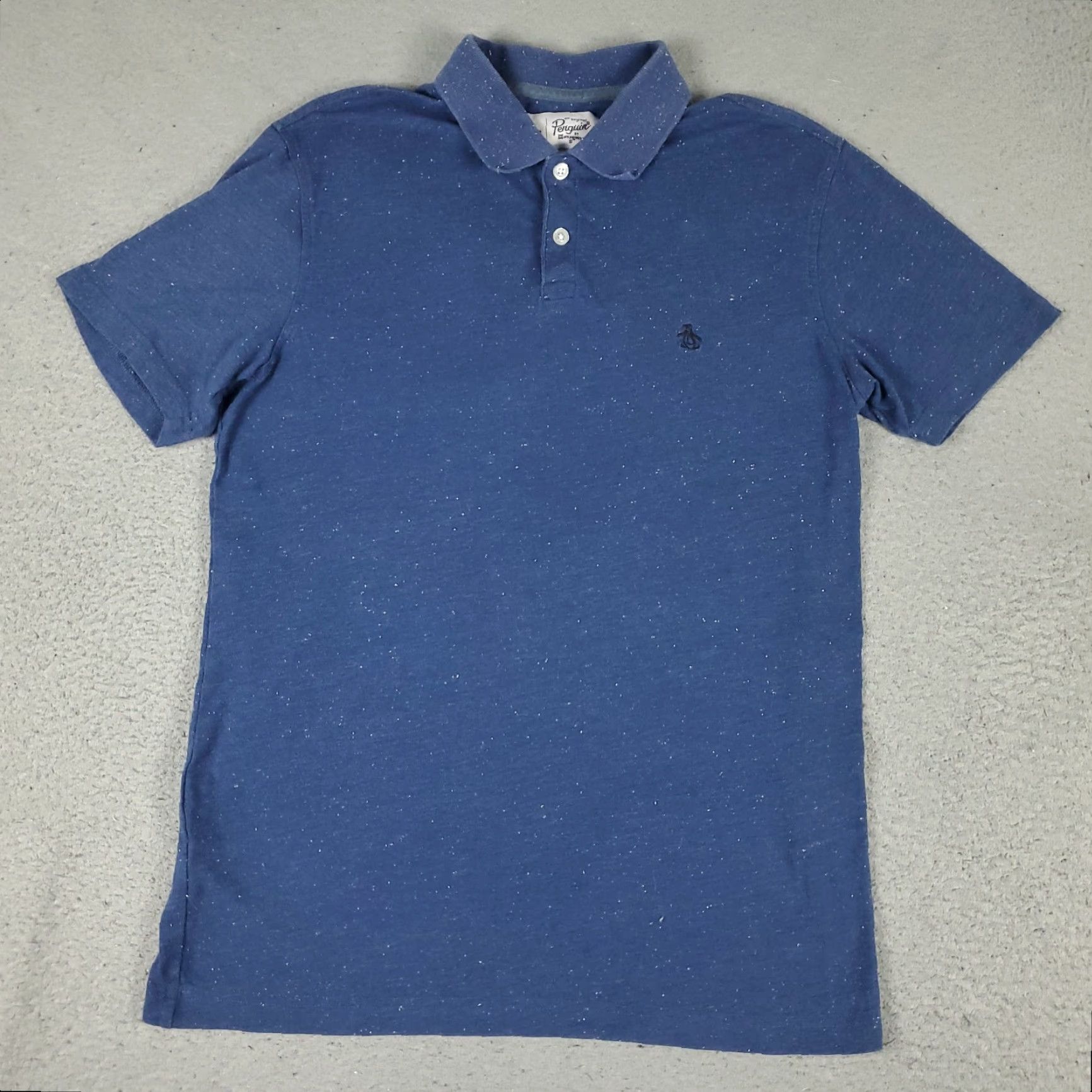 Vintage Penguin Polo Shirt Mens Size Small Blue Casual Short Sleeve Adult Regular Fit Button-Front Logo Polo Size US S / EU 44-46 / 1 - 2 Thumbnail