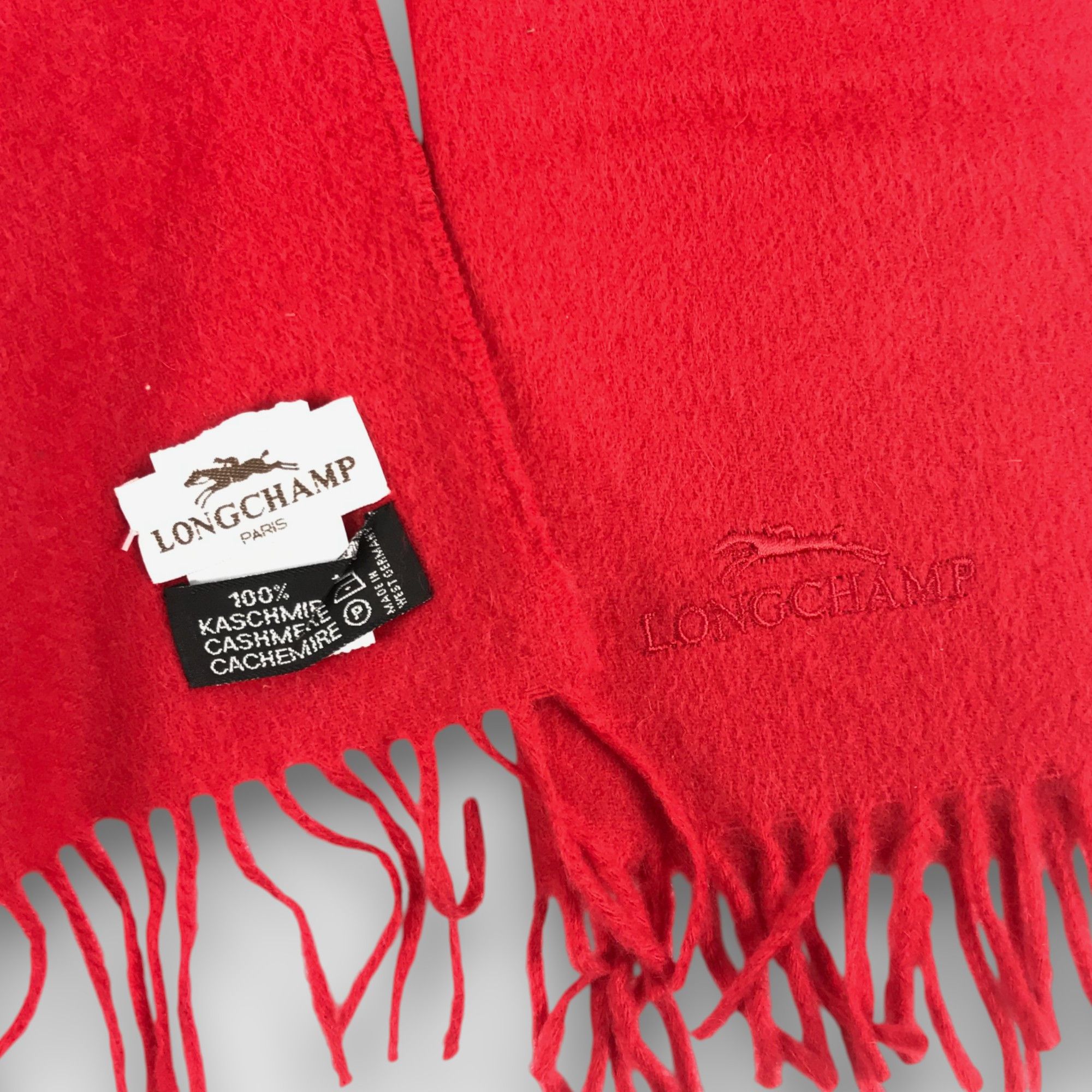 Longchamp Vintage Longchamp Scarf Muffler Fringe Warmer Scarves Size ONE SIZE - 4 Thumbnail