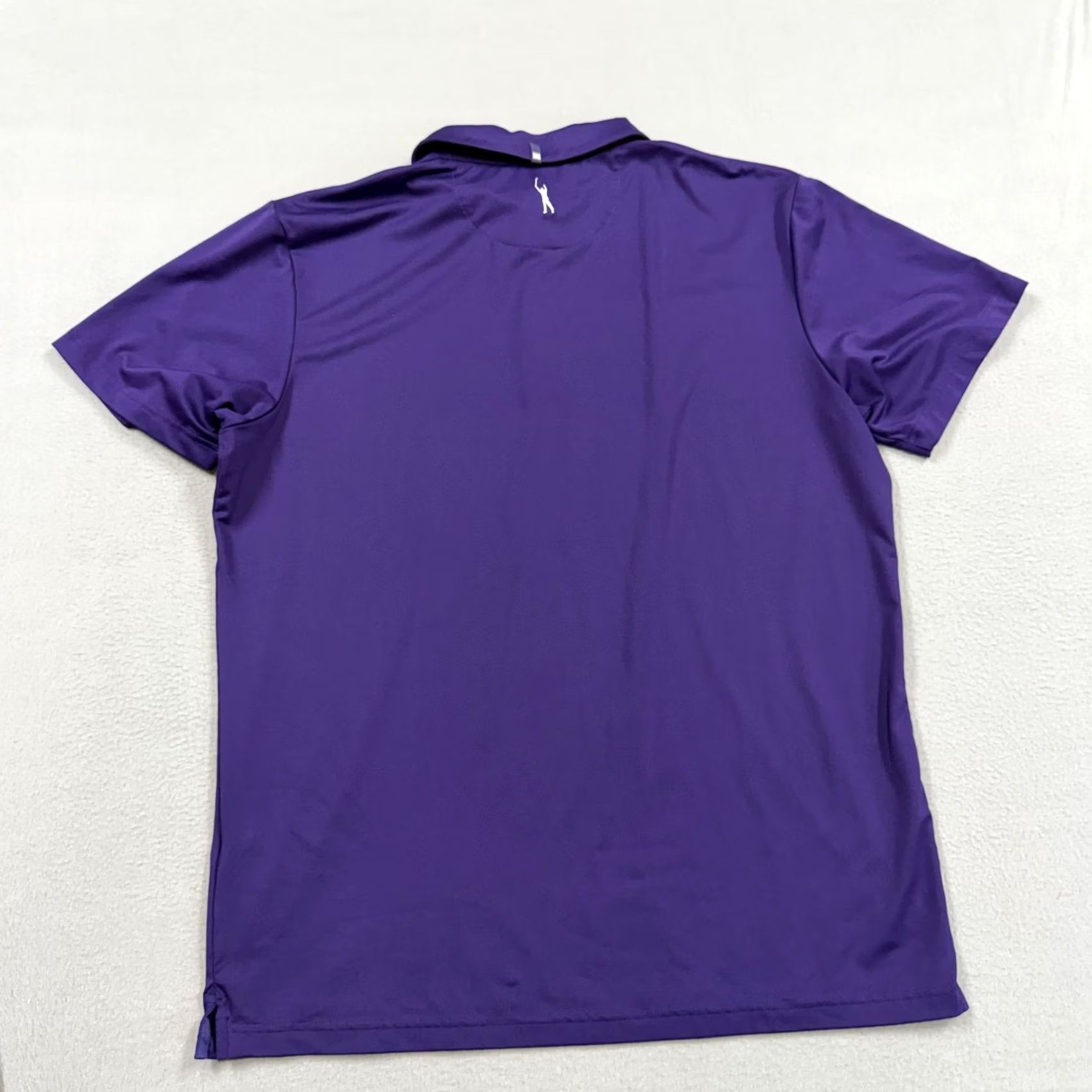 Mizzen+Main Mizzen+Main Polo Shirt Mens XL Purple Solid Golf Performance Short Sleeve Jersey Shirt Size US XL / EU 56 / 4 - 3 Thumbnail