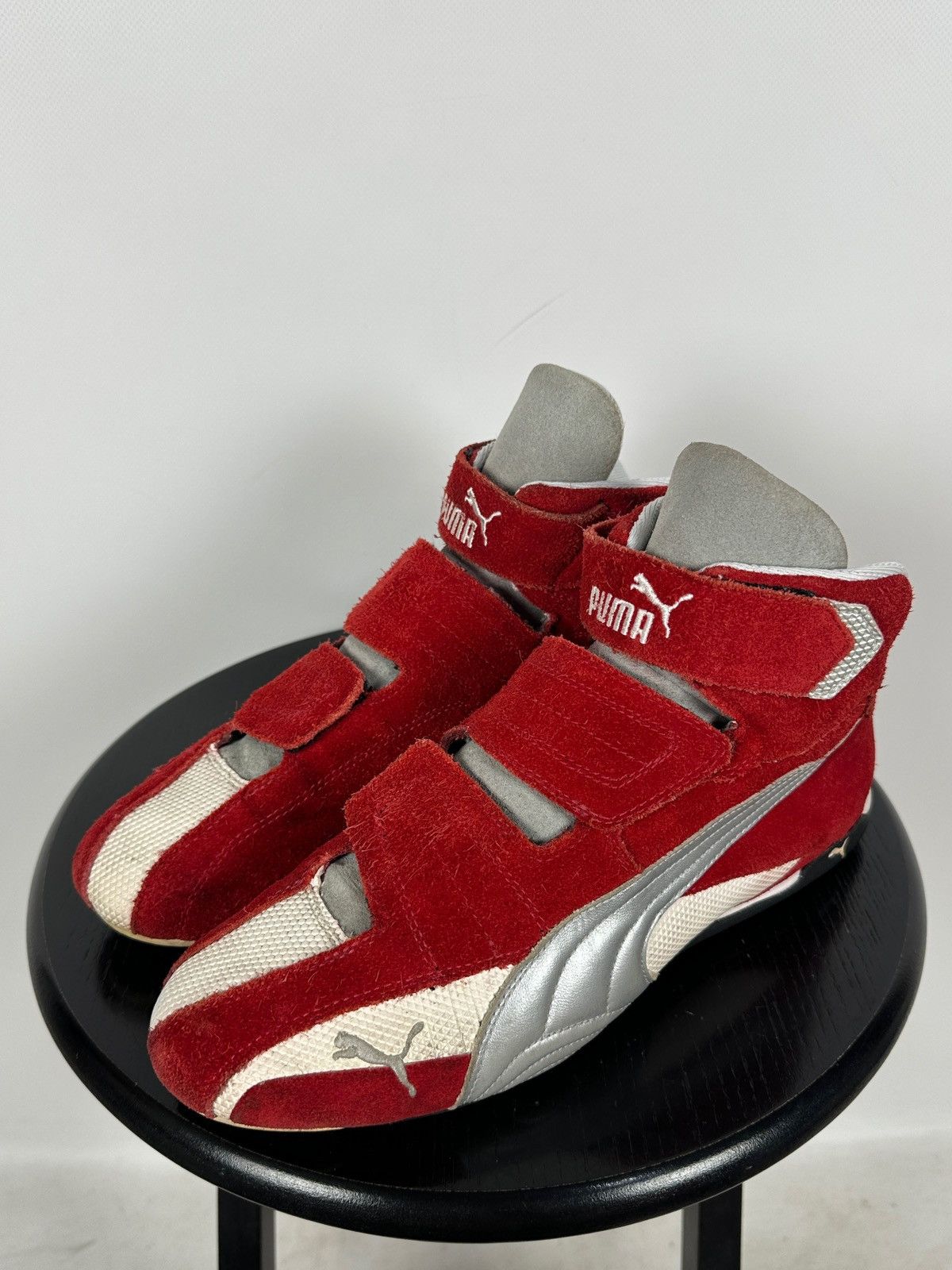 Puma Vintage Puma F1 KartCat SpeedCat Red Suede Sneakers Size US 10 / EU 43 - 3 Thumbnail
