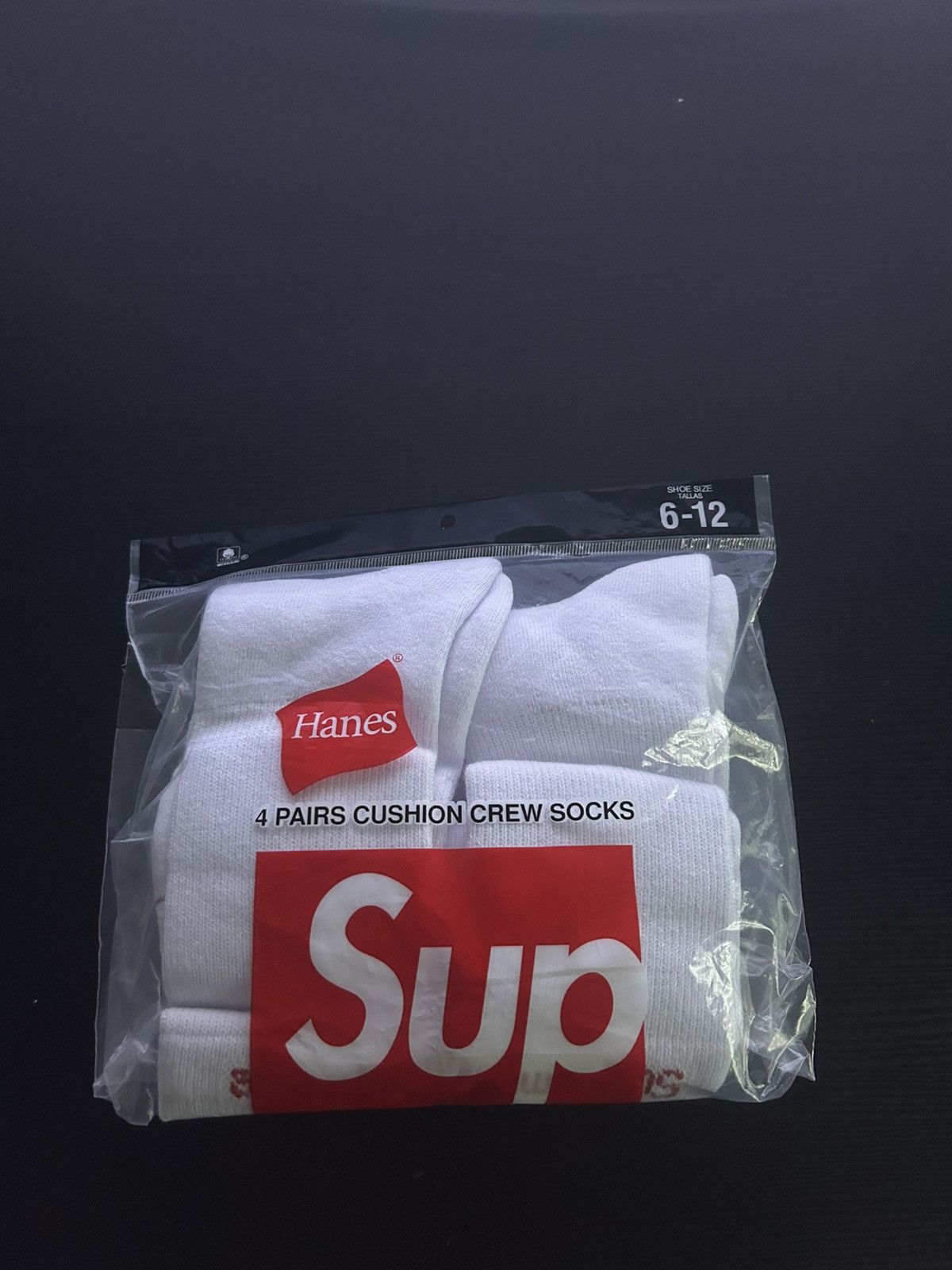 Hanes Supreme X Hanes Crew Socks (4 pack) Size ONE SIZE - 1 Thumbnail
