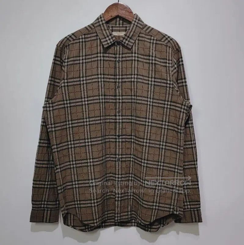 Burberry Burberry Women's Brown Check Cotton Shirt. Size L / US 10 / IT 46 - 1 Thumbnail