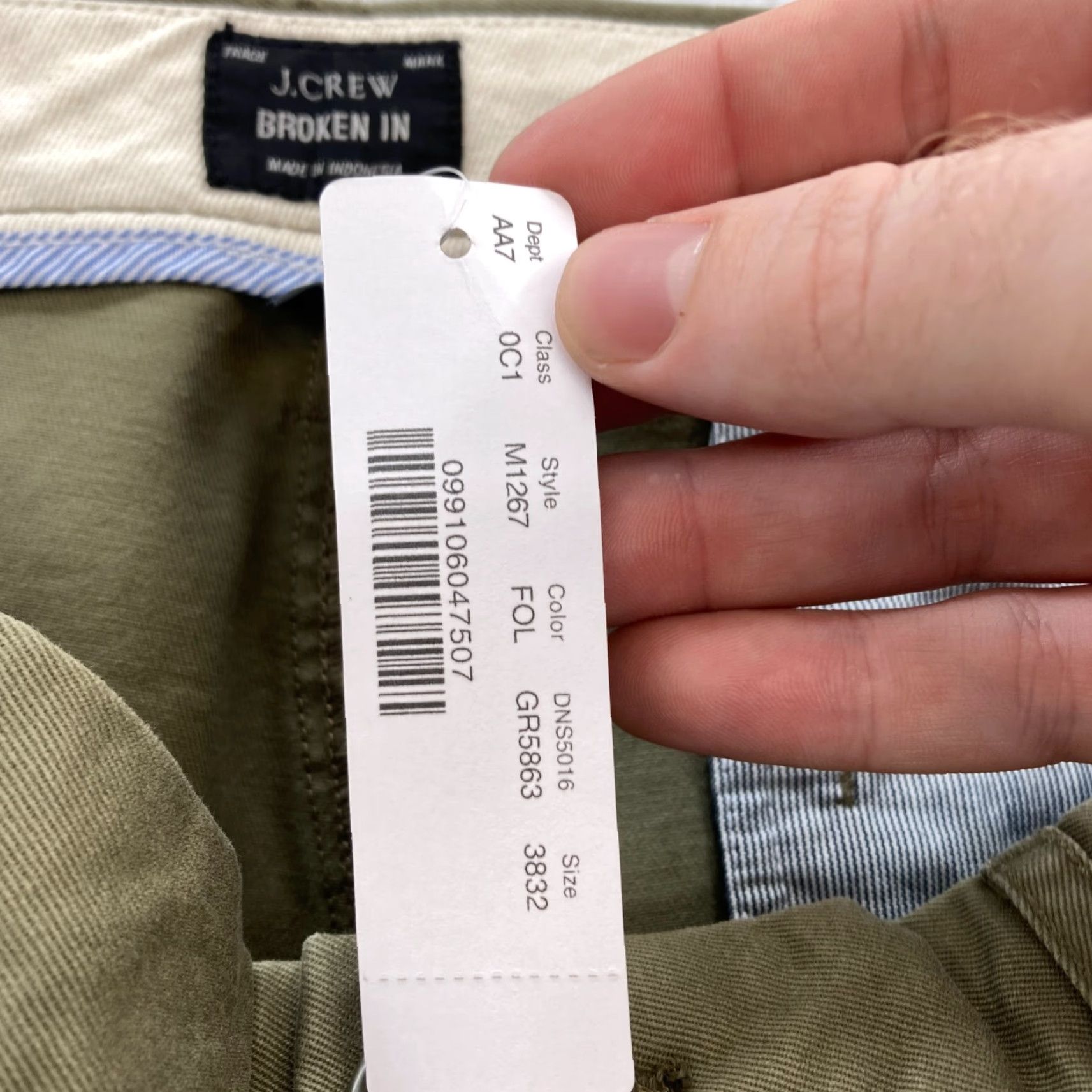 J.Crew J.Crew 484 Broken In Pants Mens 38x32 Slim Fit Straight Leg Green Preppy Casual Size US 38 / EU 54 - 5 Thumbnail
