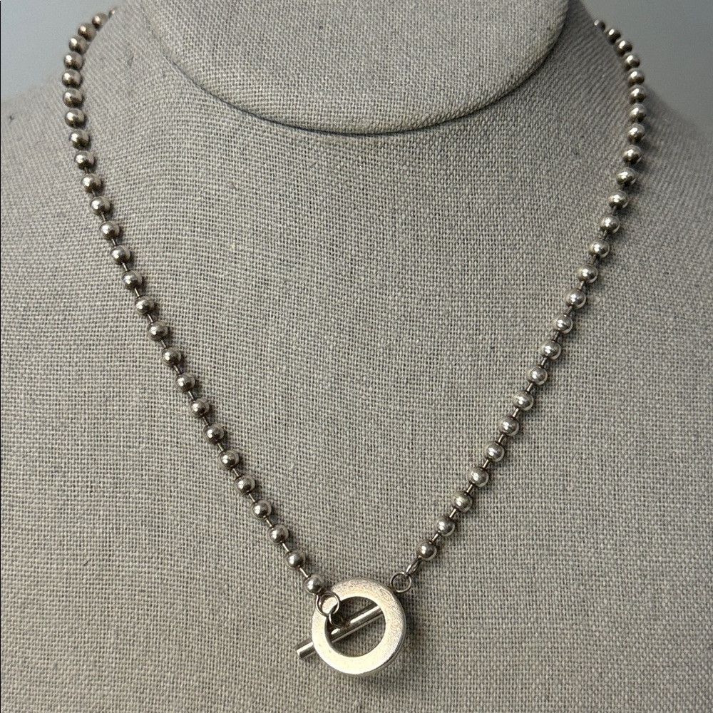 Gucci Gucci Sterling Silver Toggle Boule Necklace 17.5in Size ONE SIZE - 5 Thumbnail