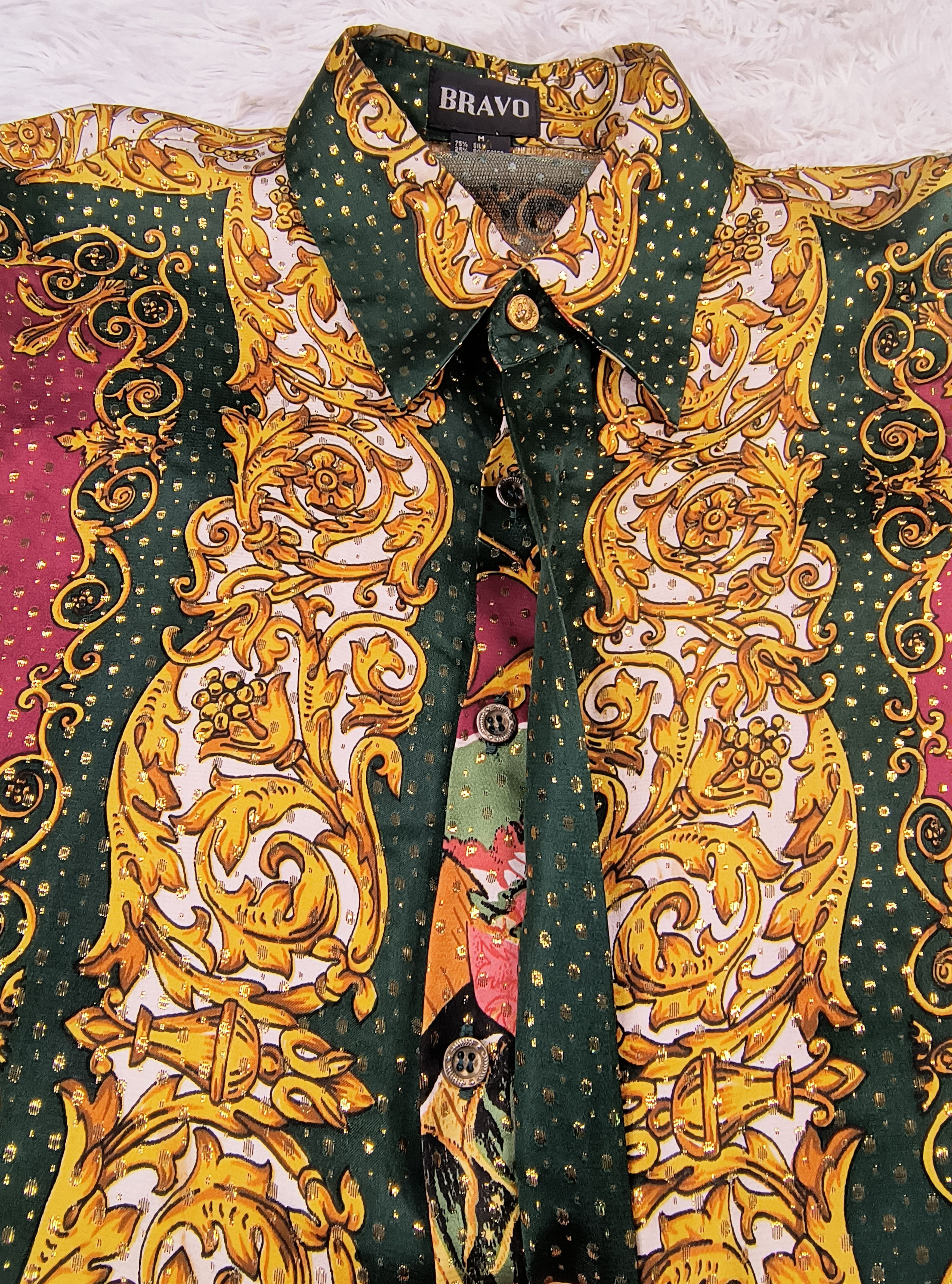 Mexican Threads Vintage Virgen de Guadalupe 90s button up LS shirt Size US M / EU 48-50 / 2 - 7 Thumbnail