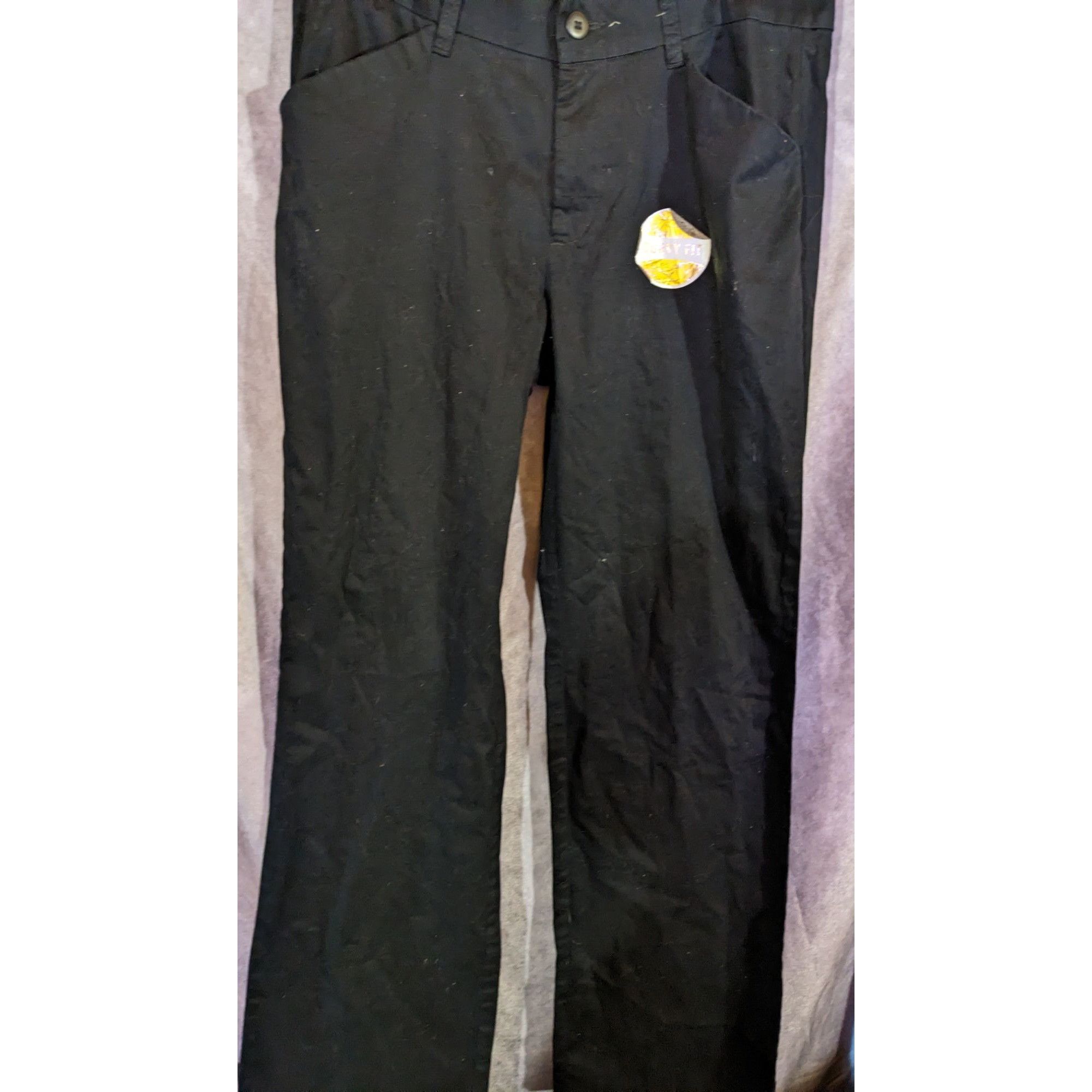 Lee Riders By Lee Curvy Fit Midrise Trouser Pants Black Size 14L Size 34" / US 12 / IT 48 - 1 Thumbnail