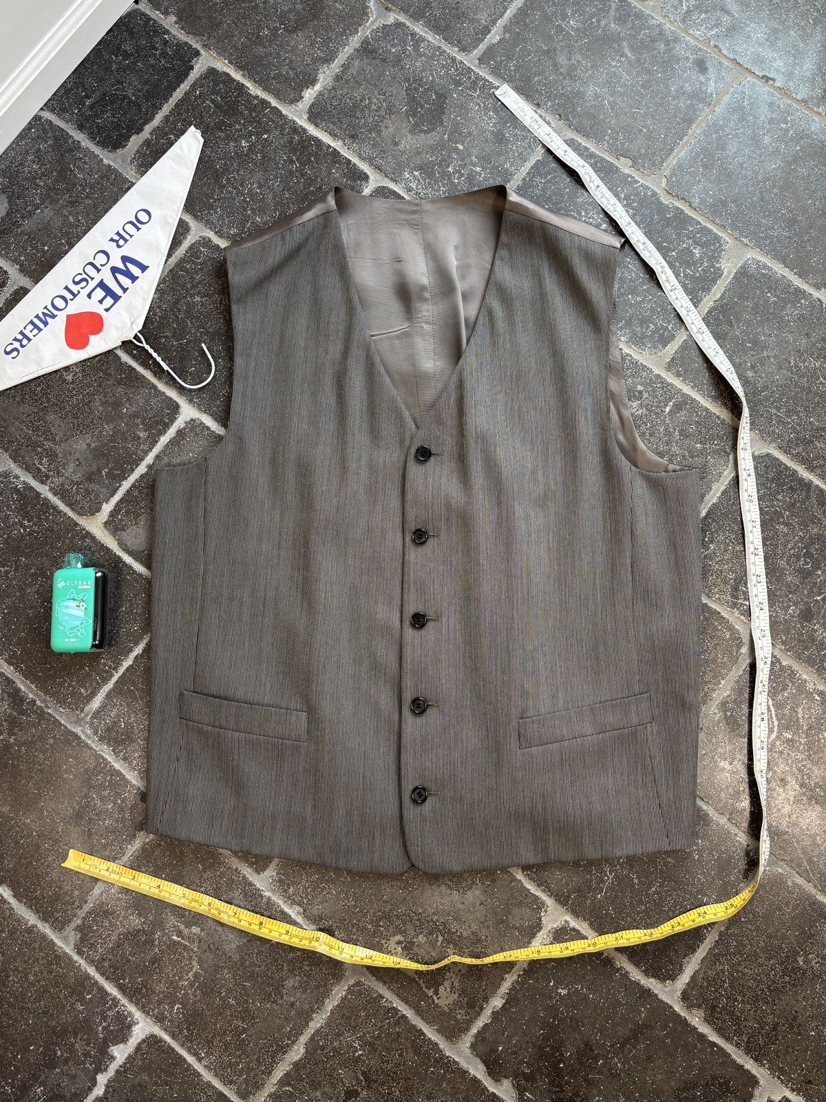 Hugo Boss Vintage Hugo Boss Suit Wool 3pc Three Piece Jacket Trouser Size 42L - 13 Thumbnail