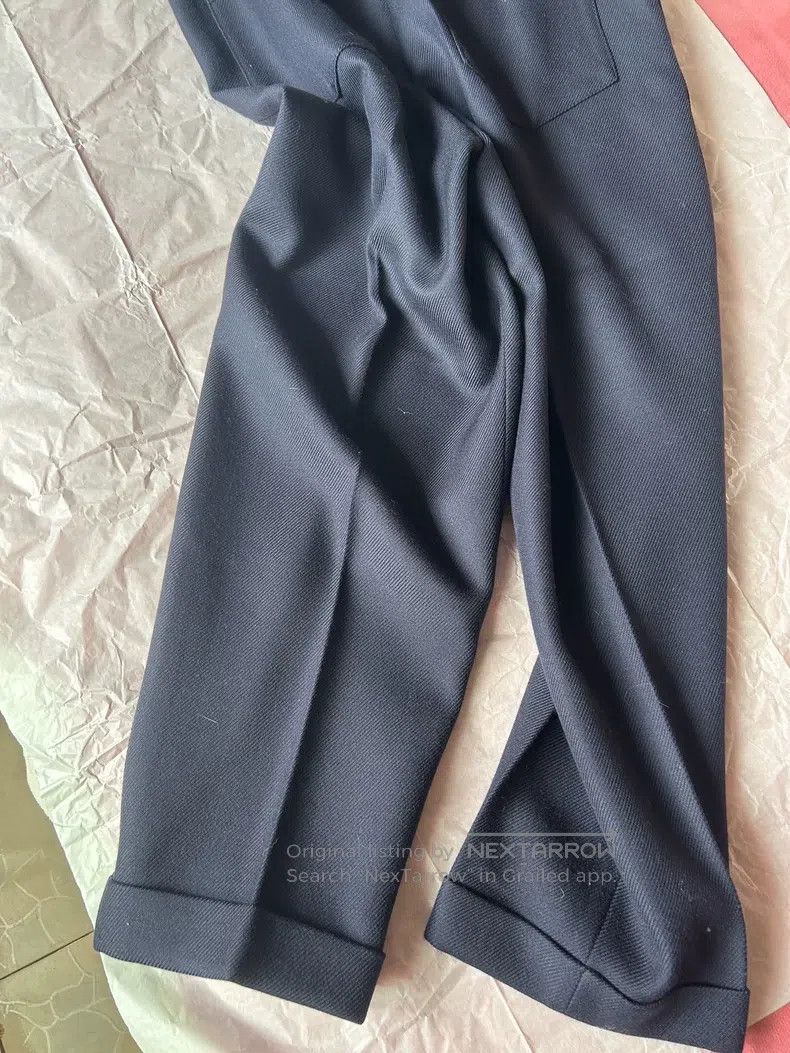 The Row The Row size 6 Glossy Wool Twill Rolled Tapered Straight Le Size 26" / US 2 / IT 38 - 3 Thumbnail