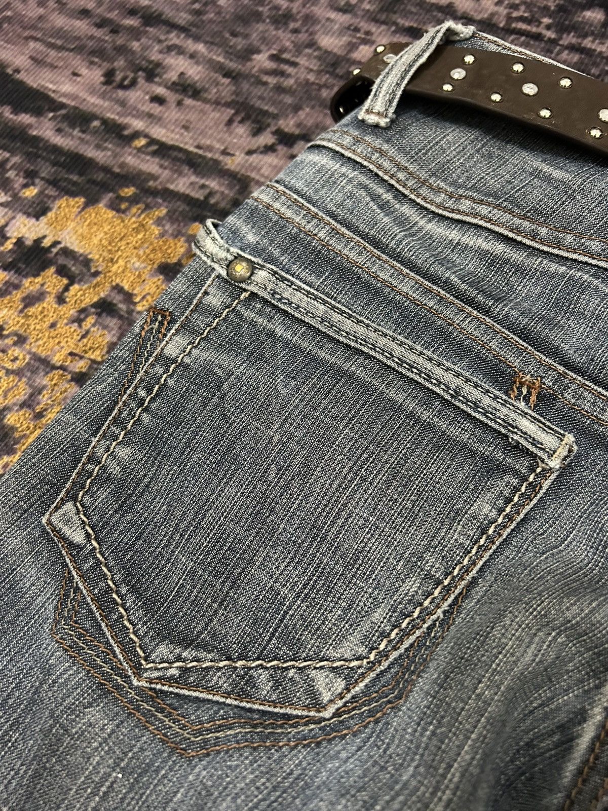 Marithe + Francois Girbaud Vintage Washed Marithe Feancois Girbaud Flare Jeans Size US 27 - 14 Thumbnail