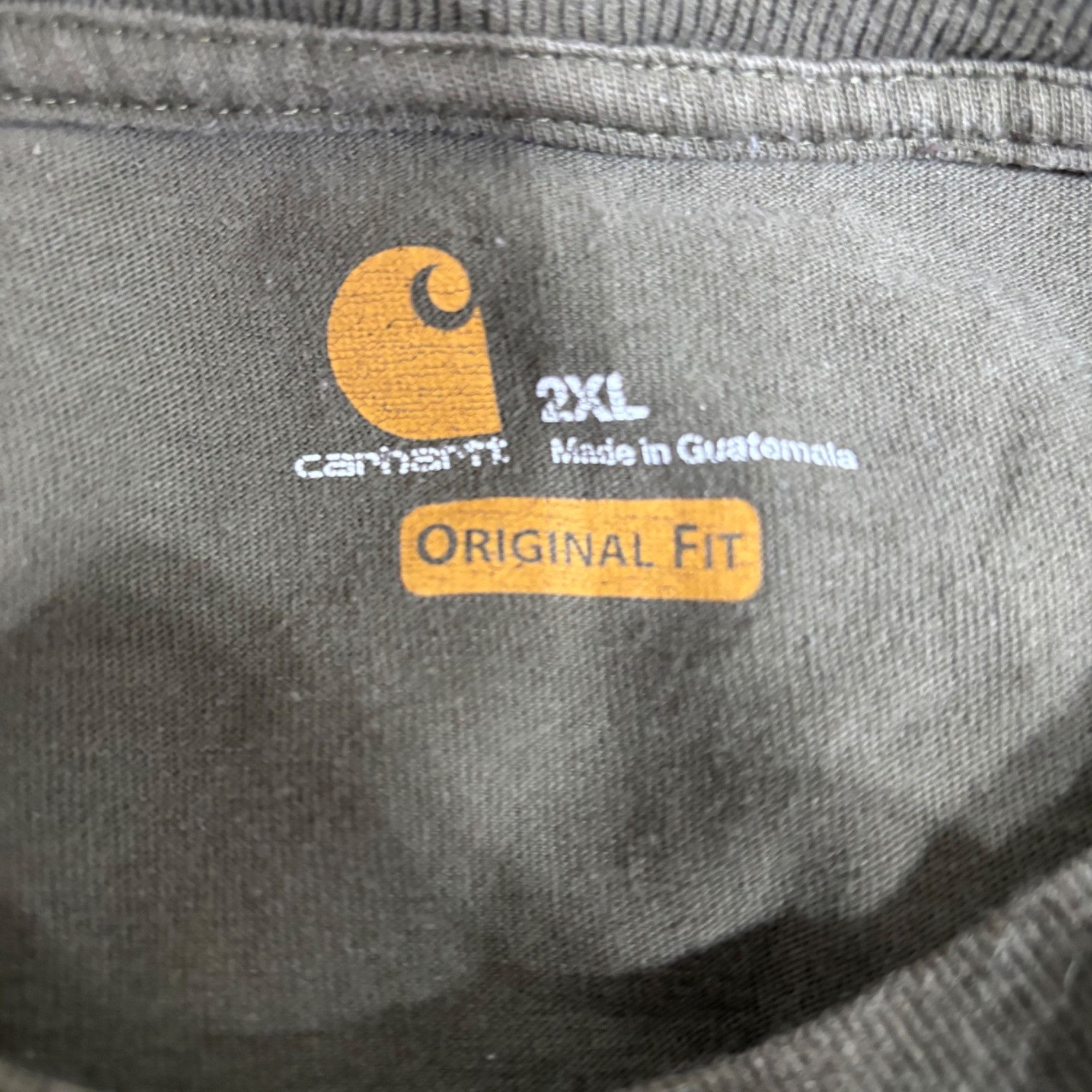 Carhartt Carhartt Mens Olive Green K87 Workwear Pocket T-Shirt 2XG Re Size US XXL / EU 58 / 5 - 6 Thumbnail