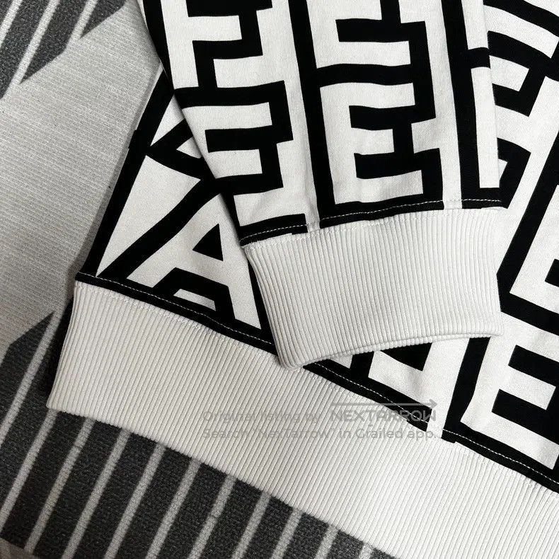 Fendi Fendi Capsule Series SS23 Roma Letter Logo Printed Knit Sw Size US XL / EU 56 / 4 - 2 Thumbnail