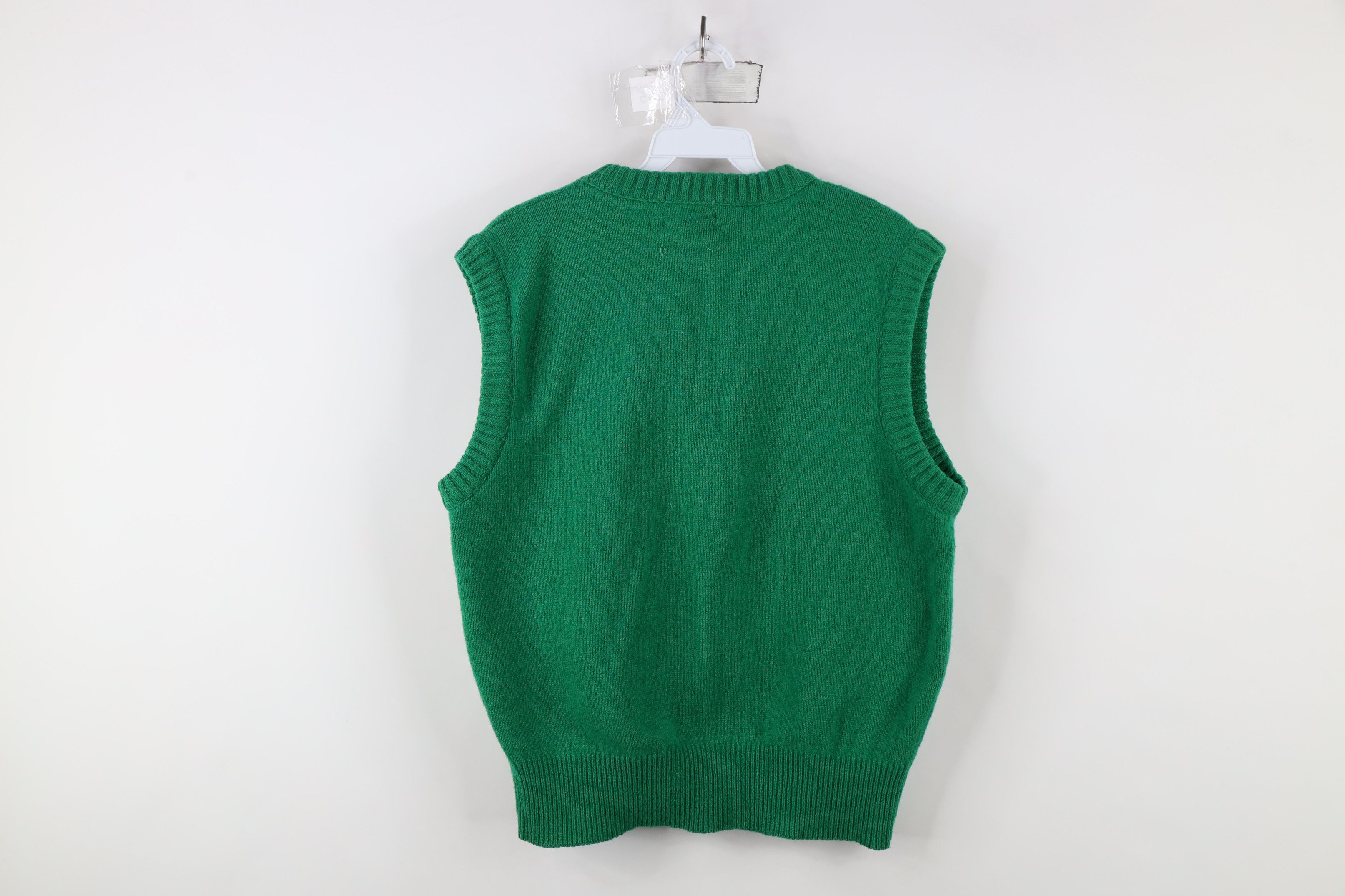 Vintage Vintage 70s Streetwear Blend Knit Sweater Vest Green USA Size M / US 6-8 / IT 42-44 - 6 Thumbnail