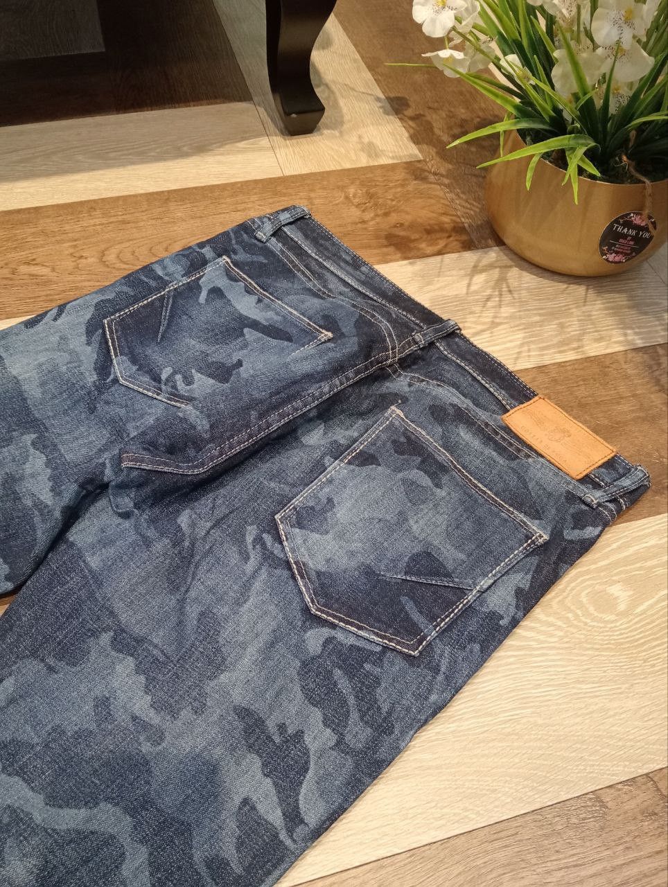 GOSTAR DE FUGA JAPANESE GOSTAR DE FUGA BLUE DENIM JEANS Size US 33 - 14 Thumbnail