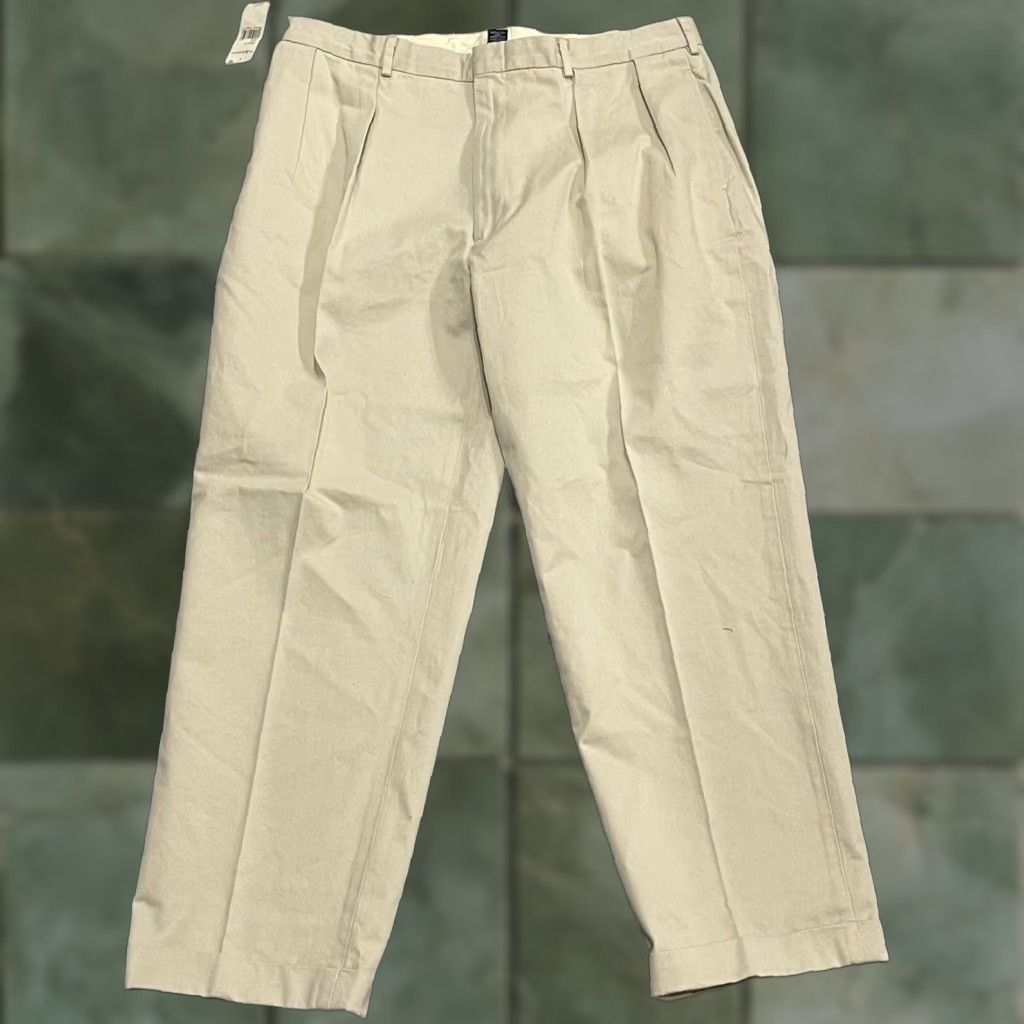 Polo Ralph Lauren VINTAGE Polo Ralph Lauren Pants Men’s 39x30 Beige The Siena Pant Regular 39 Regular Slash Pockets 90s Preppy Mens Size US L / EU 52-54 / 3 - 1 Thumbnail