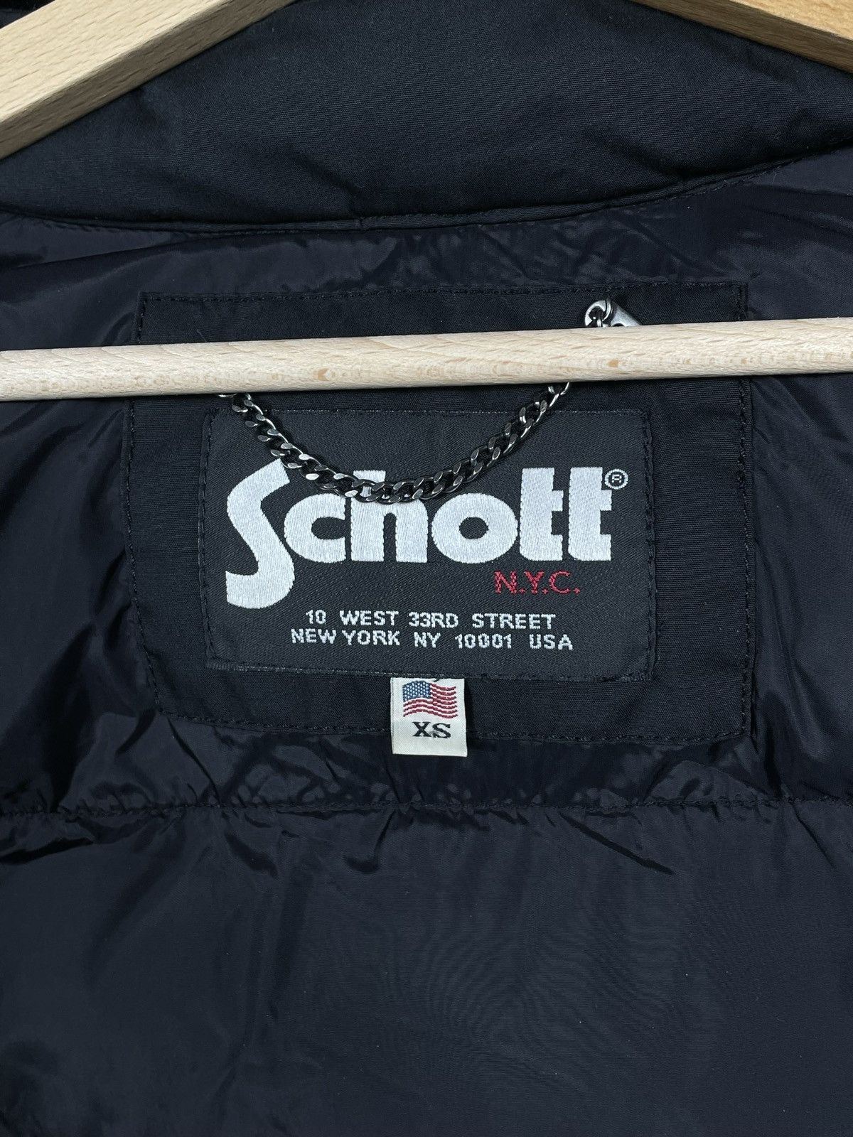 Schott Schott Puffer Black Coat Parka Winter Warm Outdoor Gorpcore Size XS / US 0-2 / IT 36-38 - 10 Thumbnail