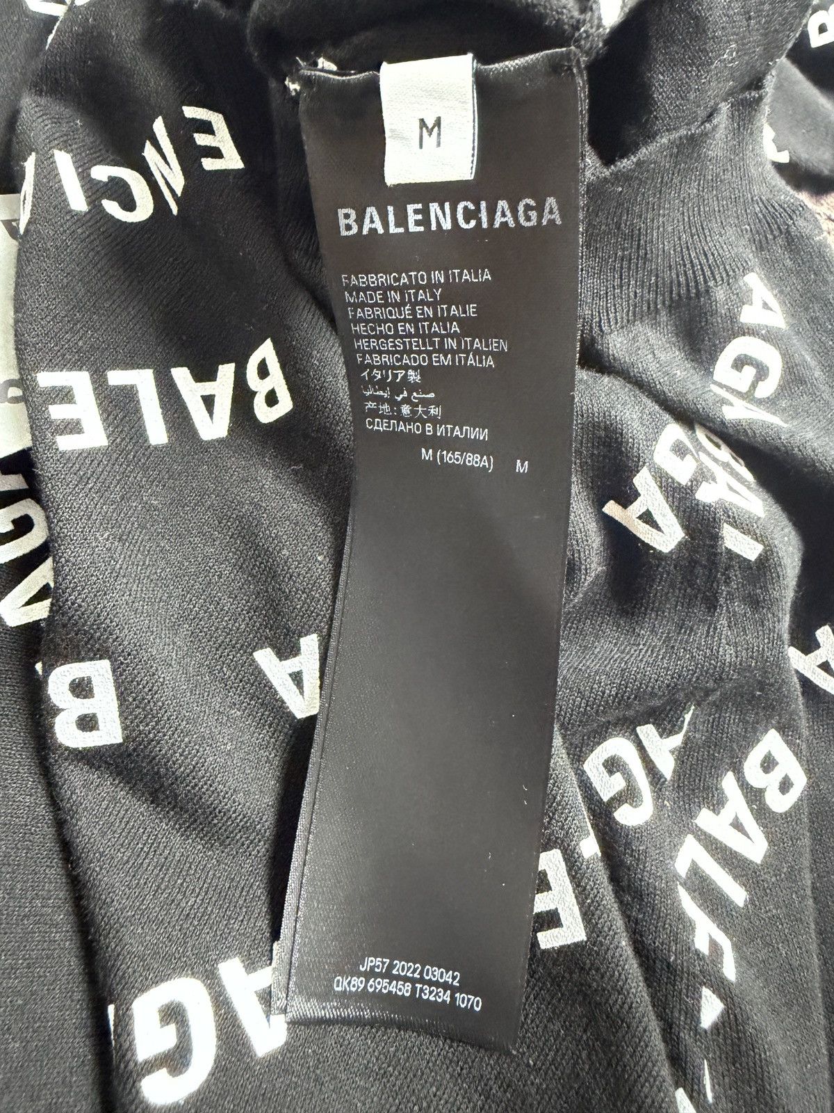 Balenciaga Balenciaga All Over Logo Sweater Size M / US 6-8 / IT 42-44 - 6 Thumbnail