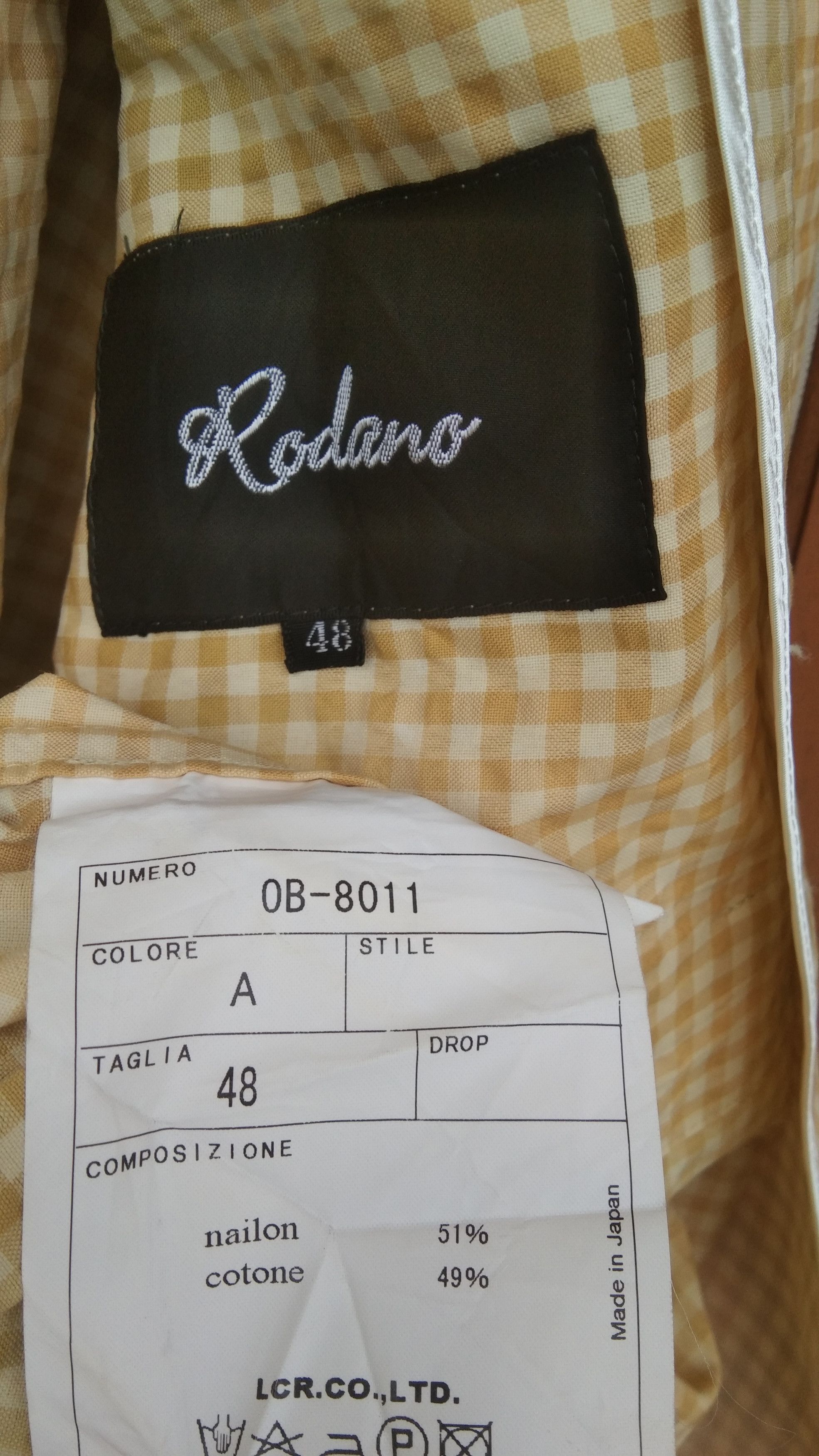 Japanese Brand Vtg rodano plaid zipper nylon shirt Size US M / EU 48-50 / 2 - 6 Thumbnail