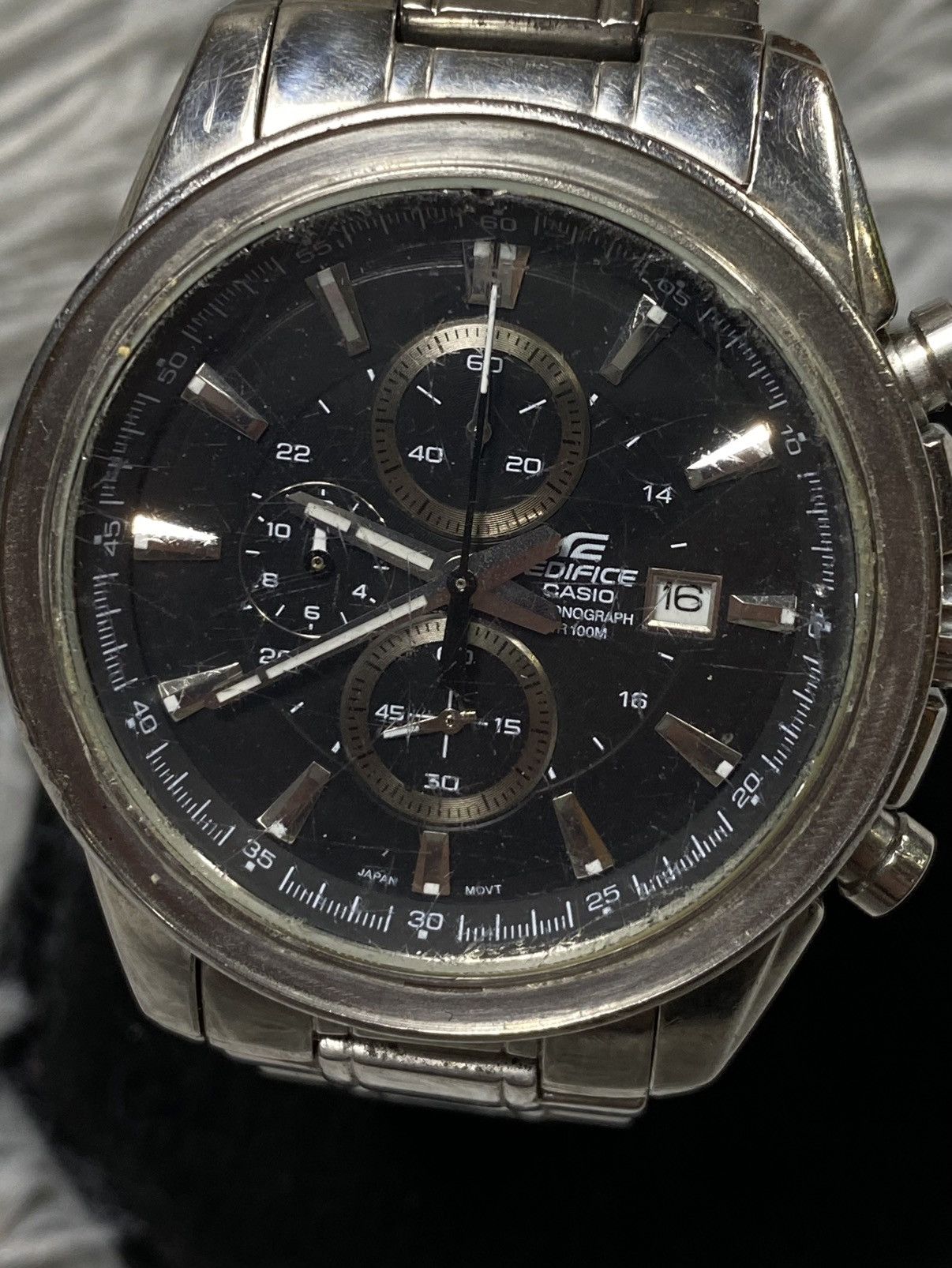 Casio × Vintage Casio Edifice Mechanical Chronograph - Stainless Steel Size ONE SIZE - 3 Thumbnail