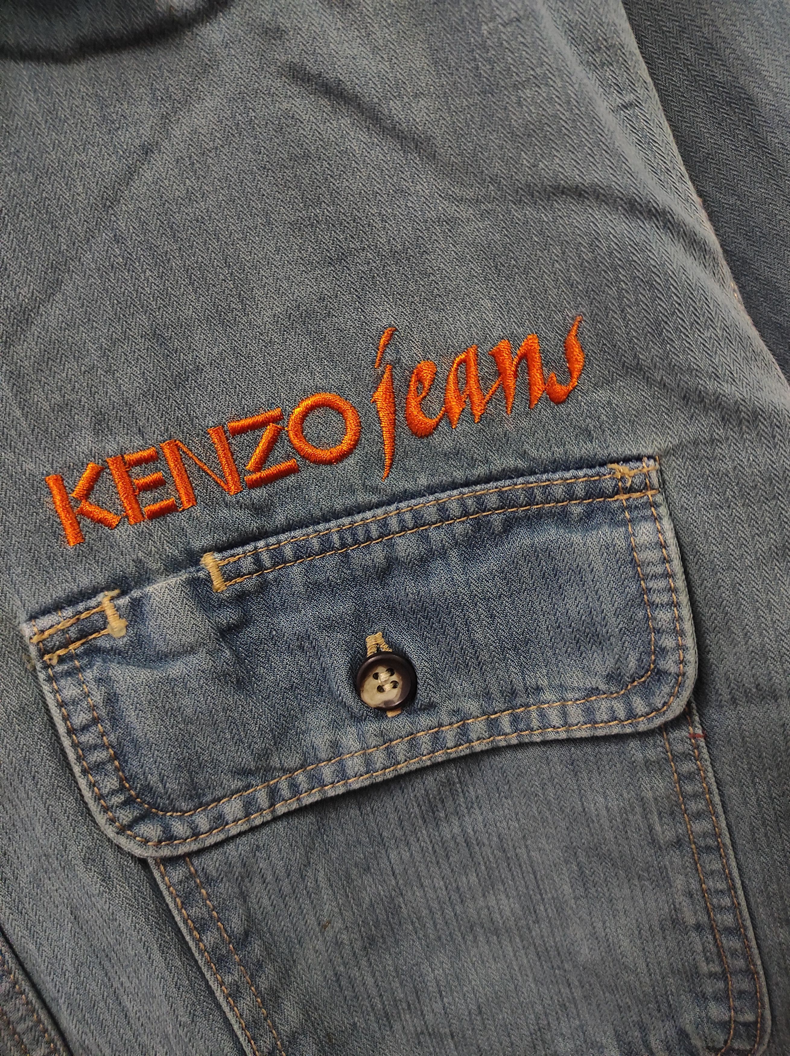 Kenzo KENZO JEANS VTG SHIRT BUTTON UP Size US M / EU 48-50 / 2 - 3 Thumbnail