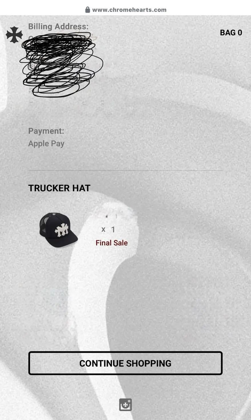 Chrome Hearts Chrome Hearts Calf/Mohair Trucker Hat Size ONE SIZE - 2 Thumbnail