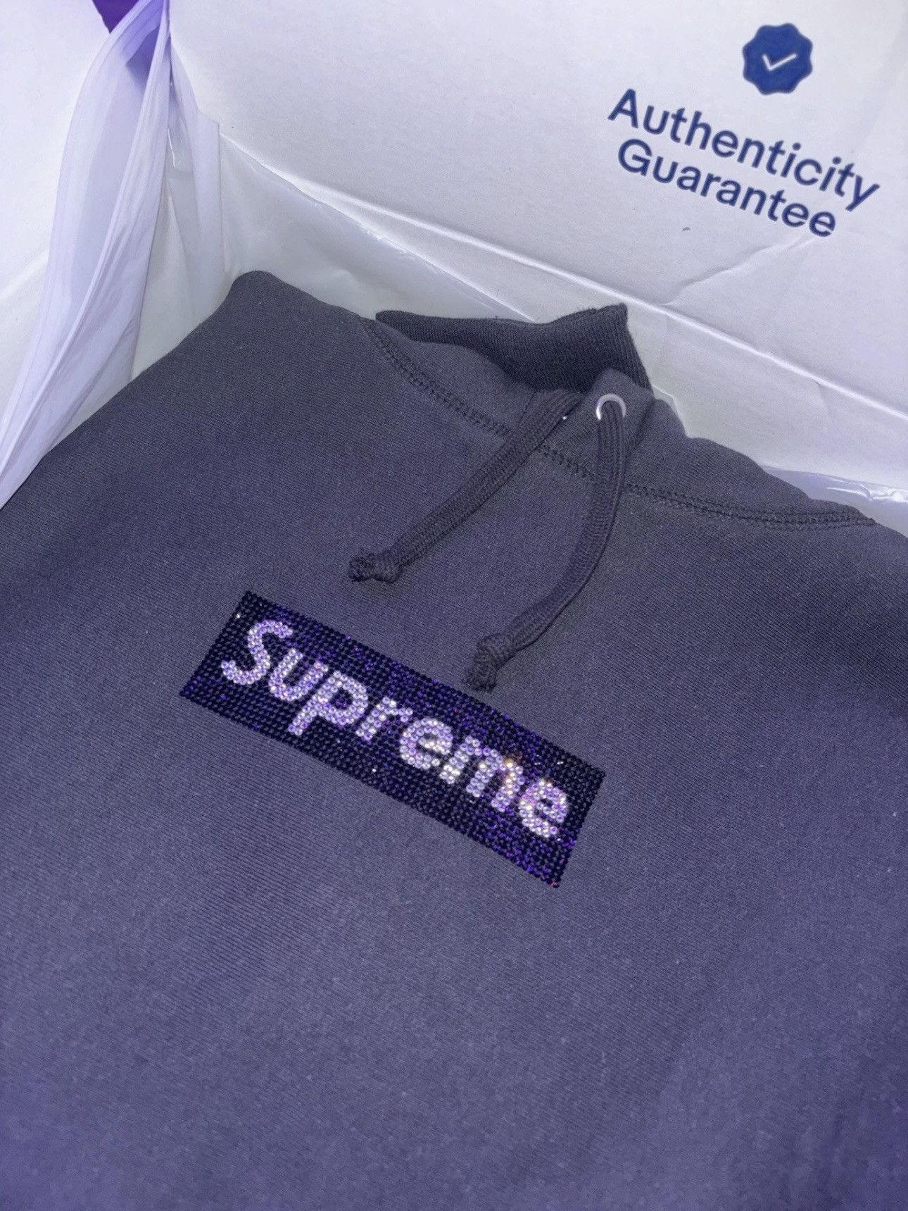 Supreme × Swarovski Supreme x Swarvonski Box Logo Hoodie FW19 Size US M / EU 48-50 / 2 - 3 Thumbnail
