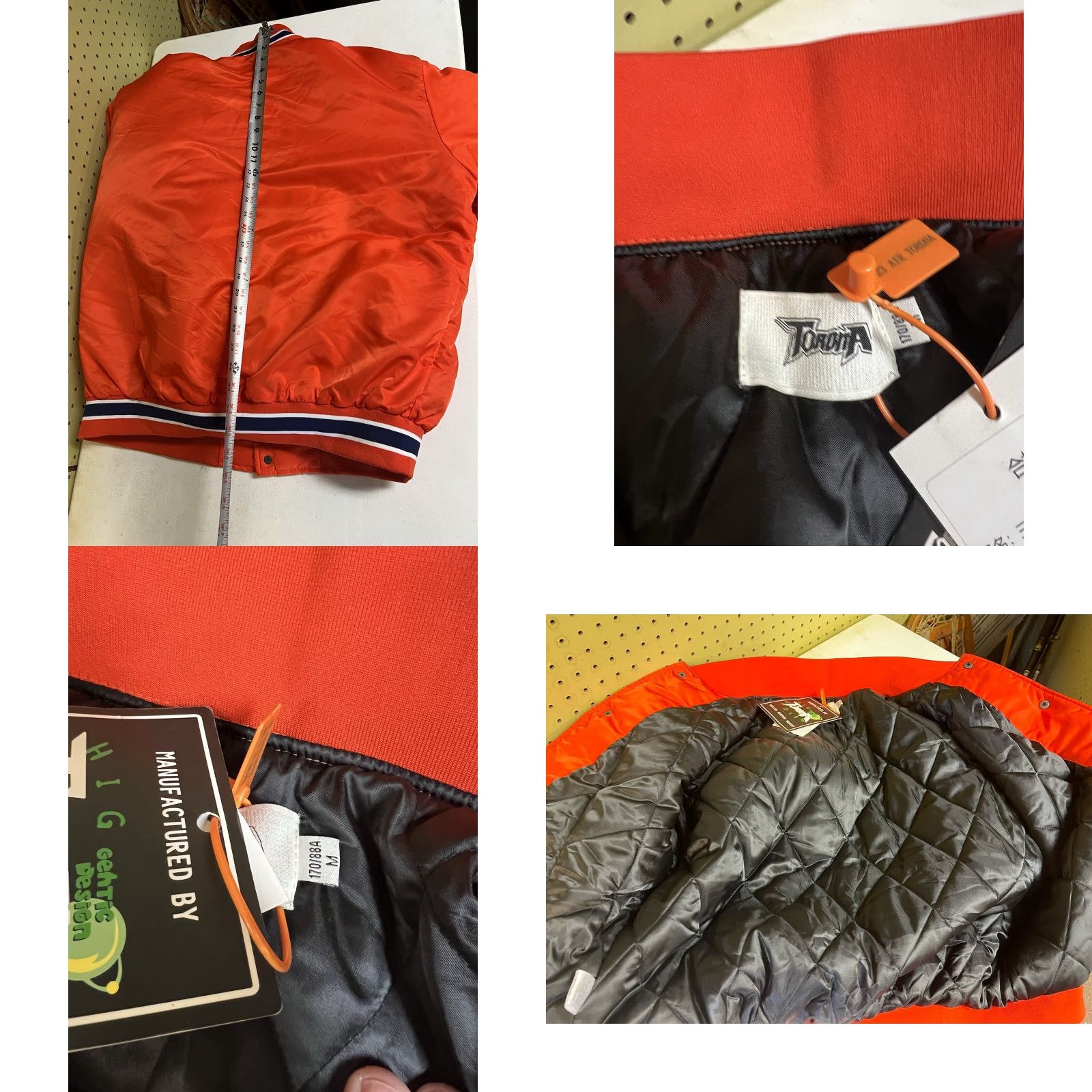 Vintage TORDNA DNA Bomber Jacket Snap Orange M Unisex Adults Women’s Baseball Winter NWT New Personalization Available Stadium Streetwear Mid-Length Size US M / EU 48-50 / 2 - 8 Thumbnail