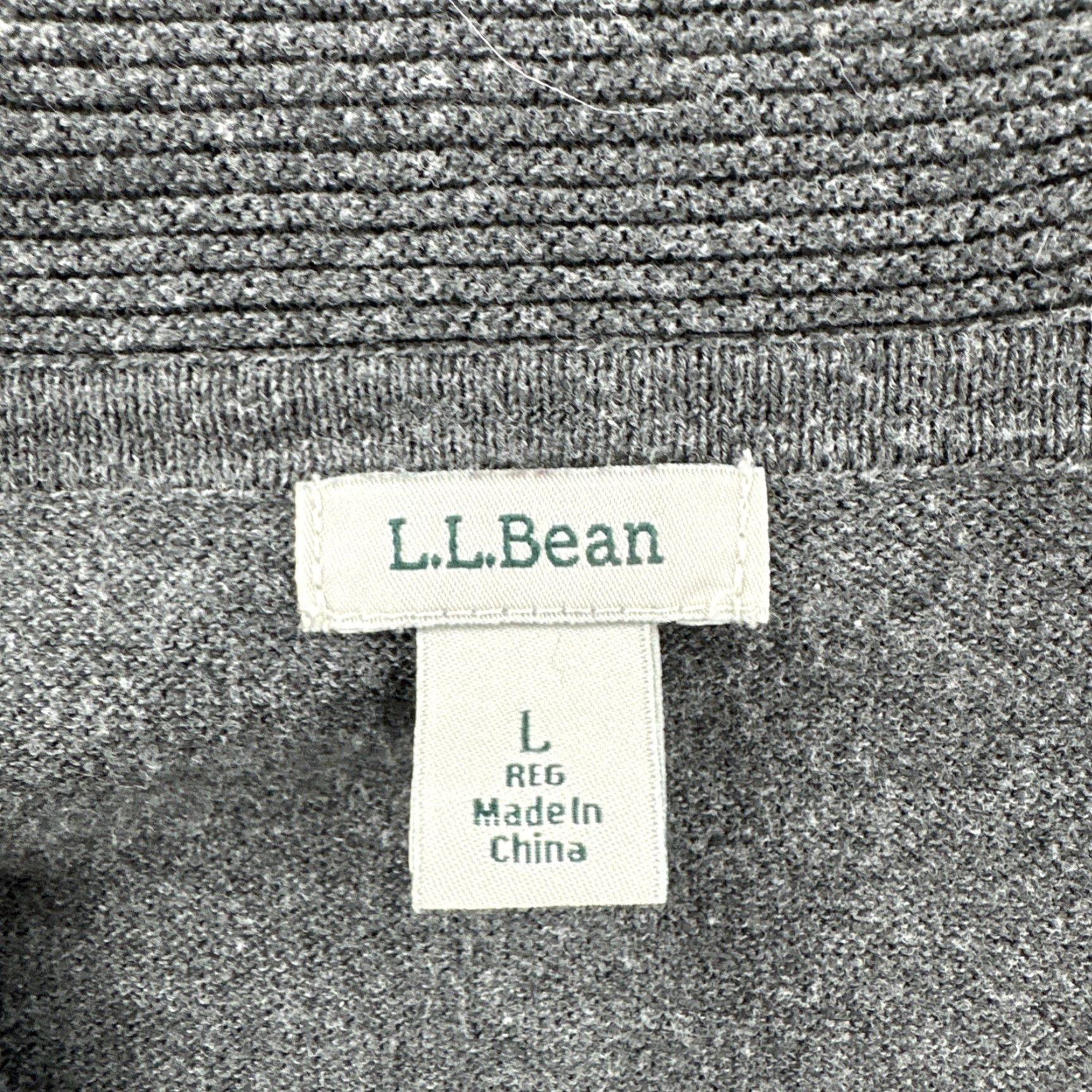 Vintage VINTAGE L.L. Bean Women Hoodie Gray Knit Thumb Hole Sleeves Regular Fit Pullover Activewear Size L / US 10 / IT 46 - 7 Thumbnail