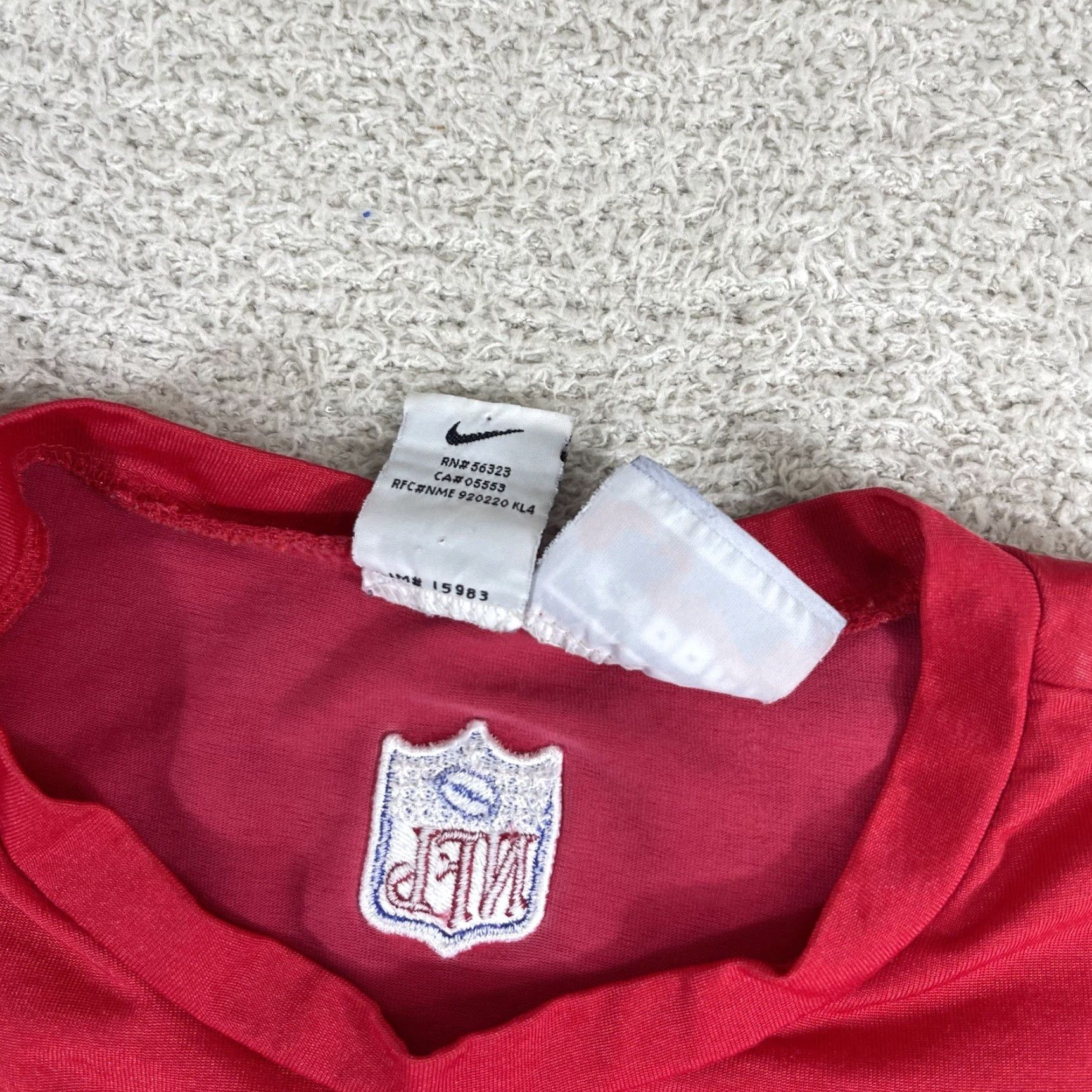 Nike VINTAGE Nike New York Giants Shirt Mens XL Red Center Swoosh 90s Pro Line Y2K Long Sleeve? Size US XL / EU 56 / 4 - 4 Thumbnail