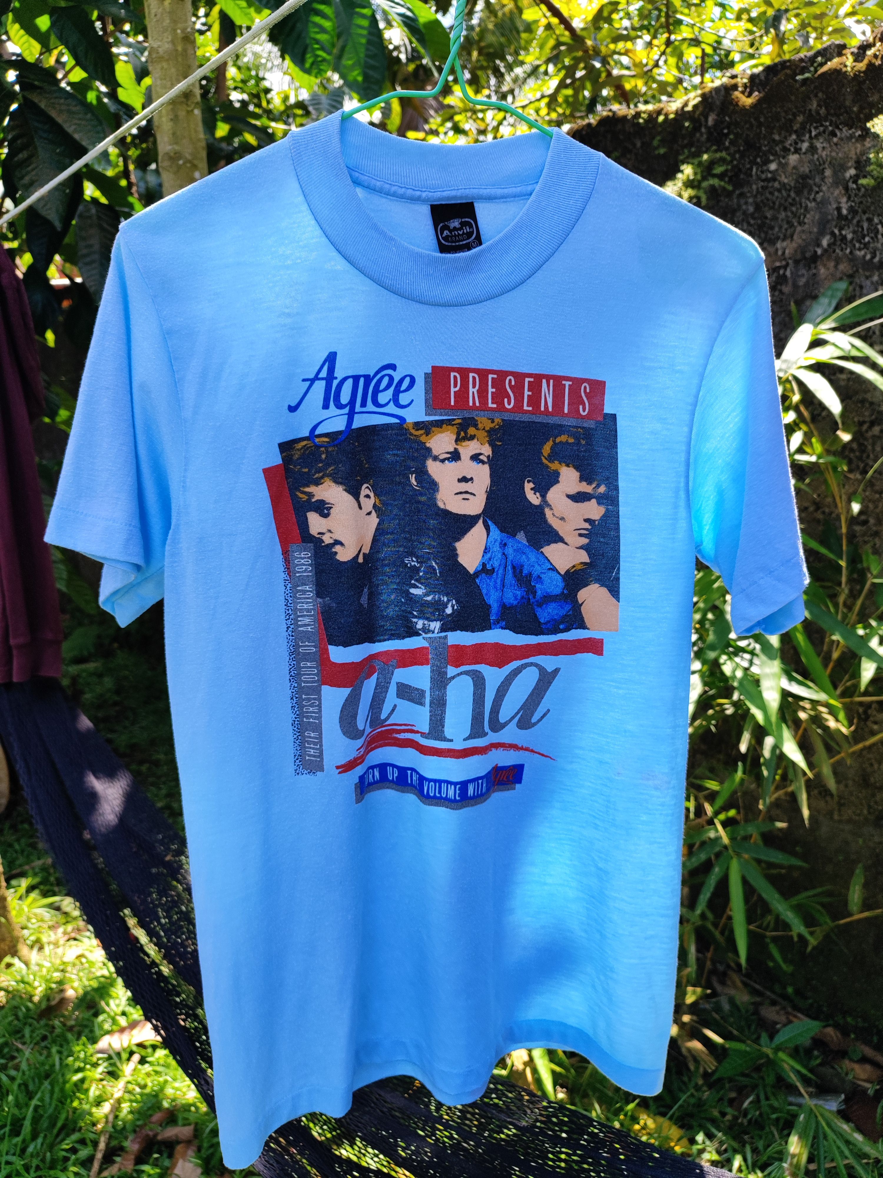 Vintage A-ha 1986 America Tour Extremely Rare Promo Tee