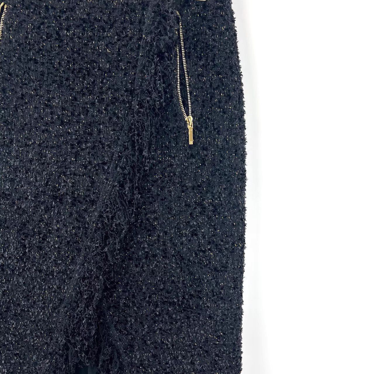 Chanel Chanel Tweed Shimmer Tassel Skirt K12 Size 26" / US 2 / IT 38 - 3 Thumbnail
