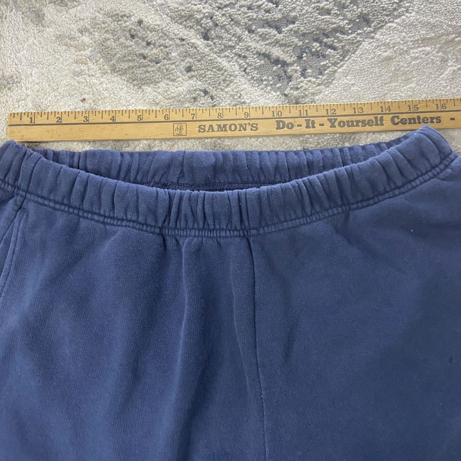 Nike Nike Y2K Baggy Sweatpants Mens XL Navy Blue Fleece Lined Size US 36 / EU 52 - 6 Thumbnail