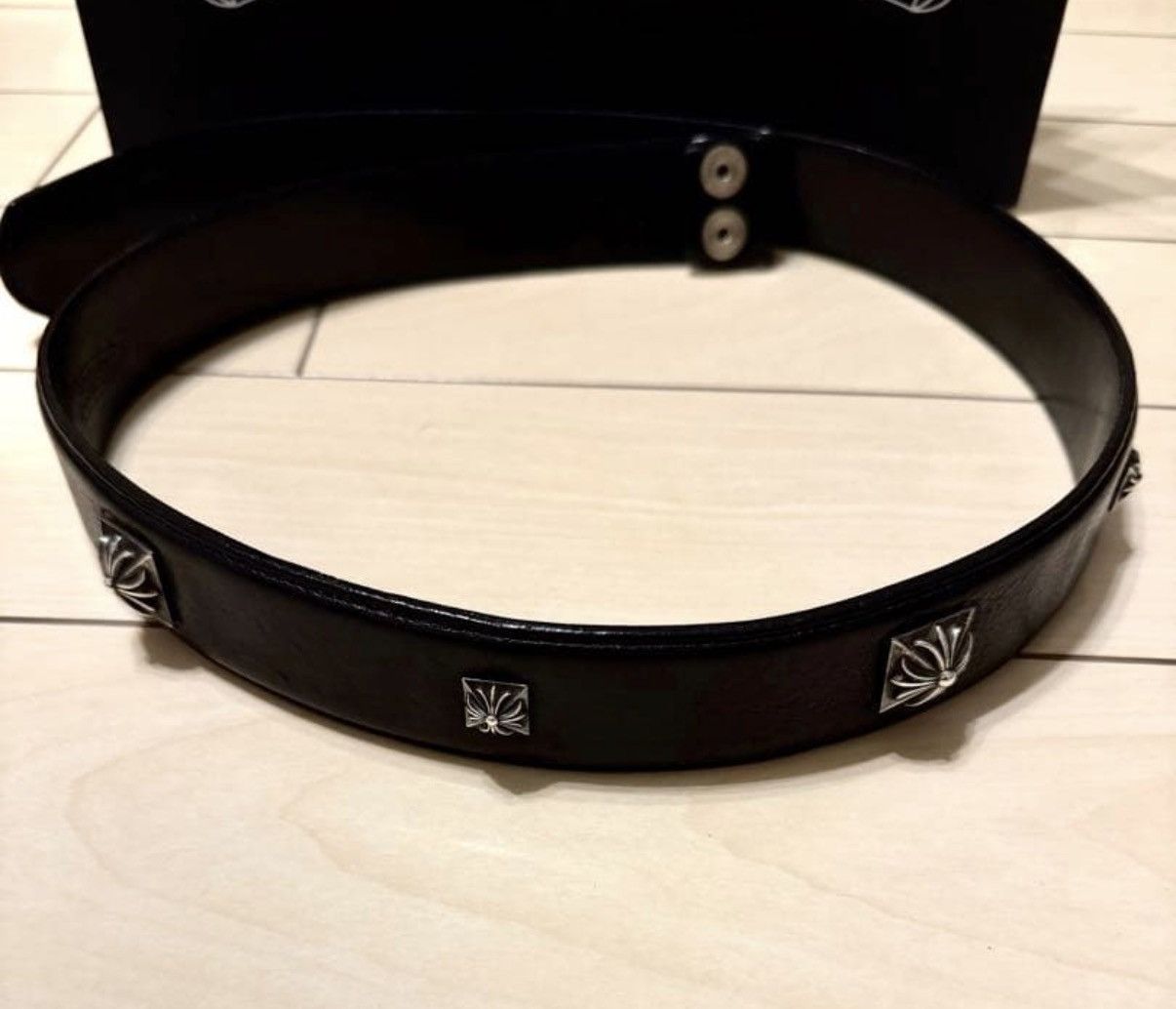 Chrome Hearts 34inch Chrome Hearts Studs Leather belt Size ONE SIZE - 1 Thumbnail