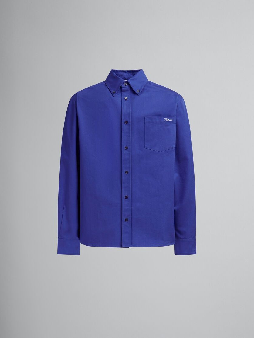 Marni o1w1db11025 Shirt in Blue Size US S / EU 44-46 / 1 - 1 Thumbnail
