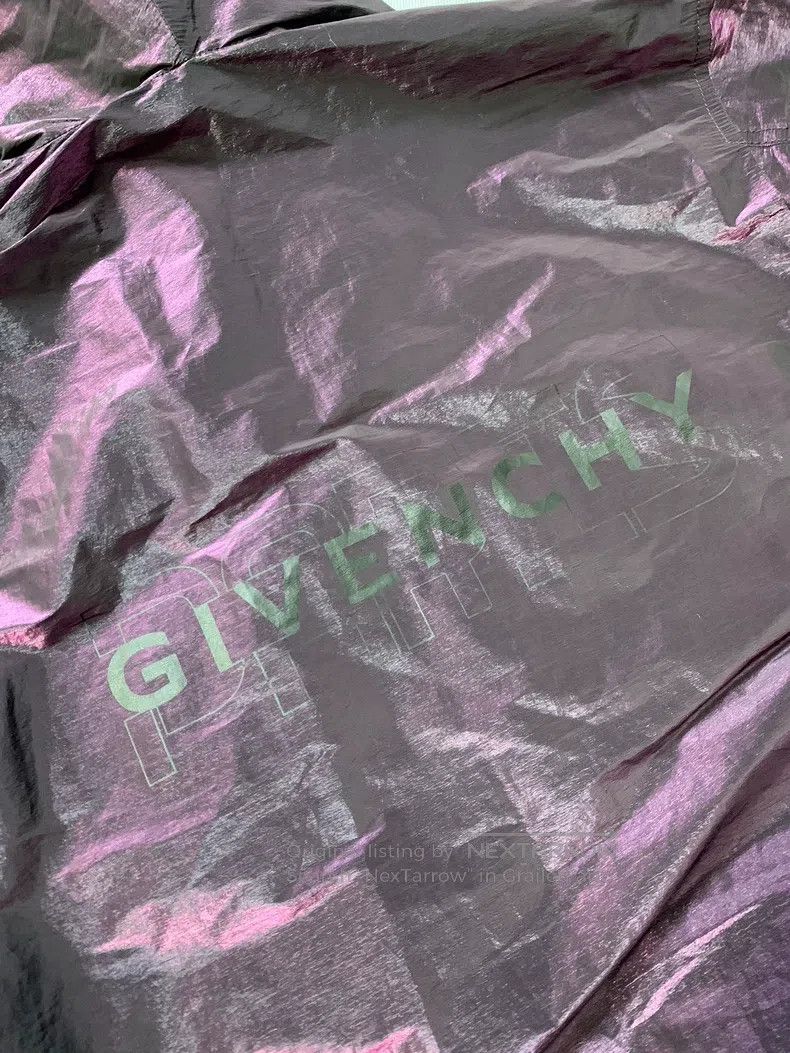 Givenchy Givenchy Purple Metallic Reflective Hooded Windbreaker Size US S / EU 44-46 / 1 - 1 Thumbnail