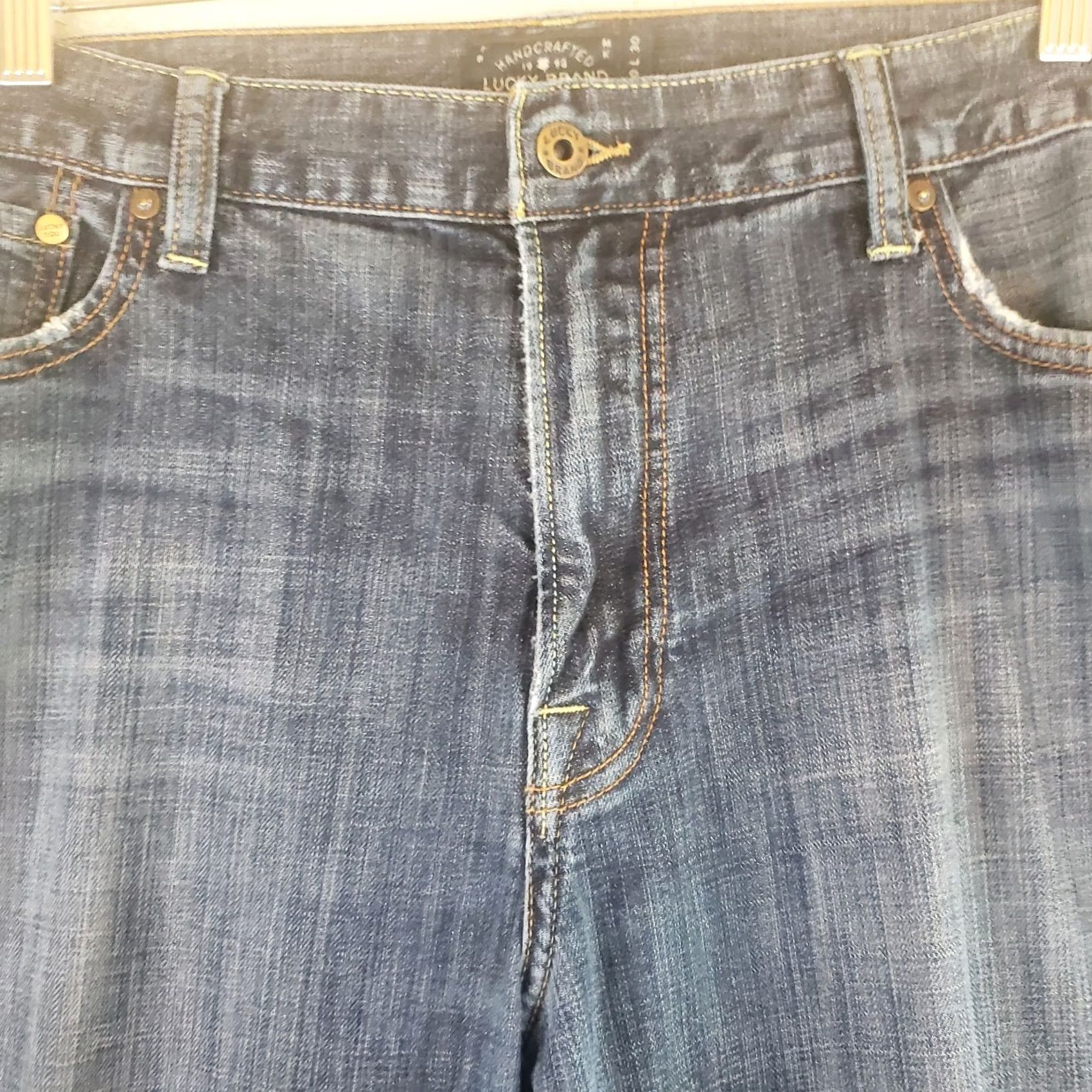 Lucky Brand Lucky Brand 363 Vintage Straight Jeans - Medium Wash - 40x25 - Cotton Blend Denim - Regular Size - 5-Pocket - Blue - Mens Size US 40 / EU 56 - 4 Thumbnail