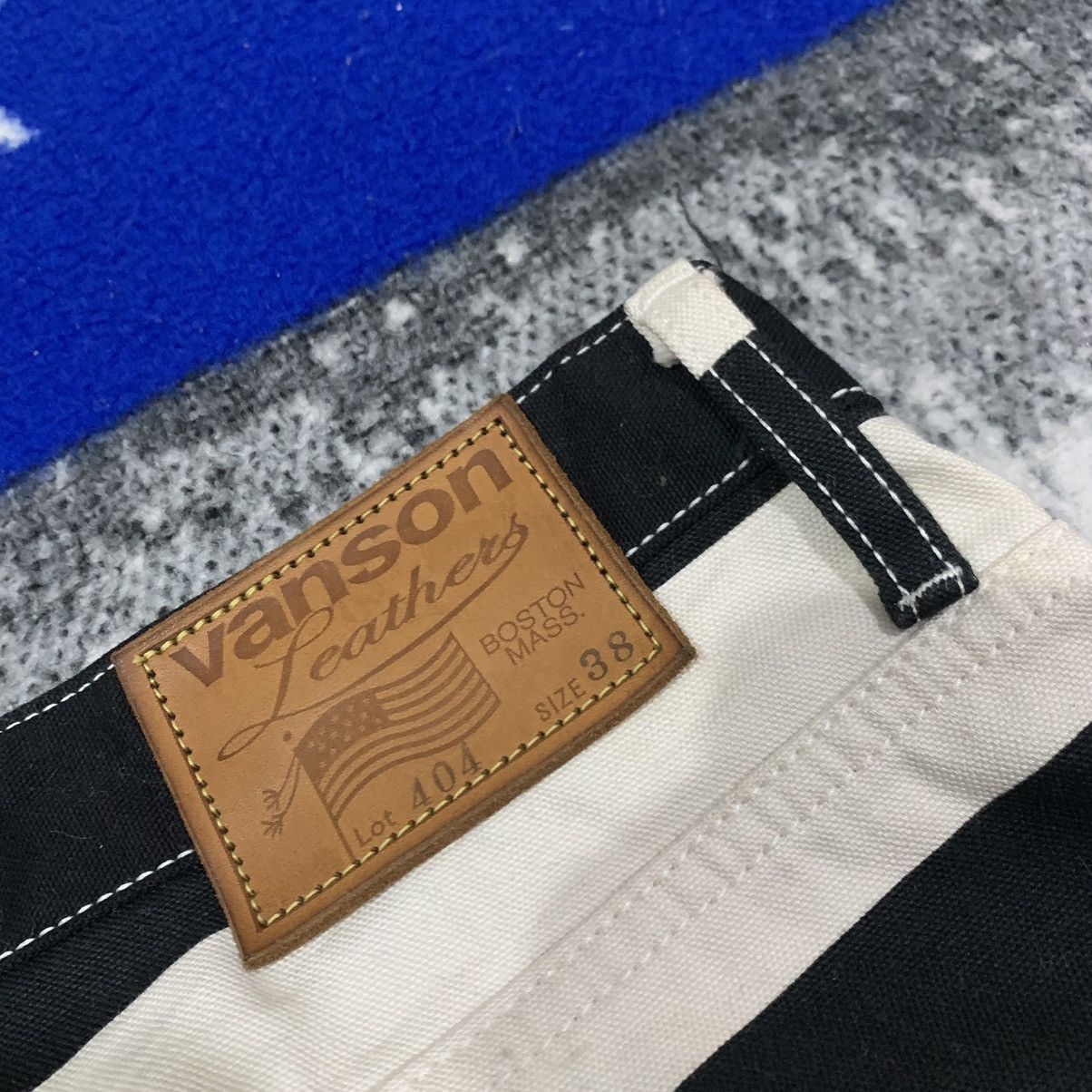 Vanson Leathers × Vintage Rare Vanson Prisoner Border Pattern Bikers Pants Size US 38 / EU 54 - 11 Thumbnail