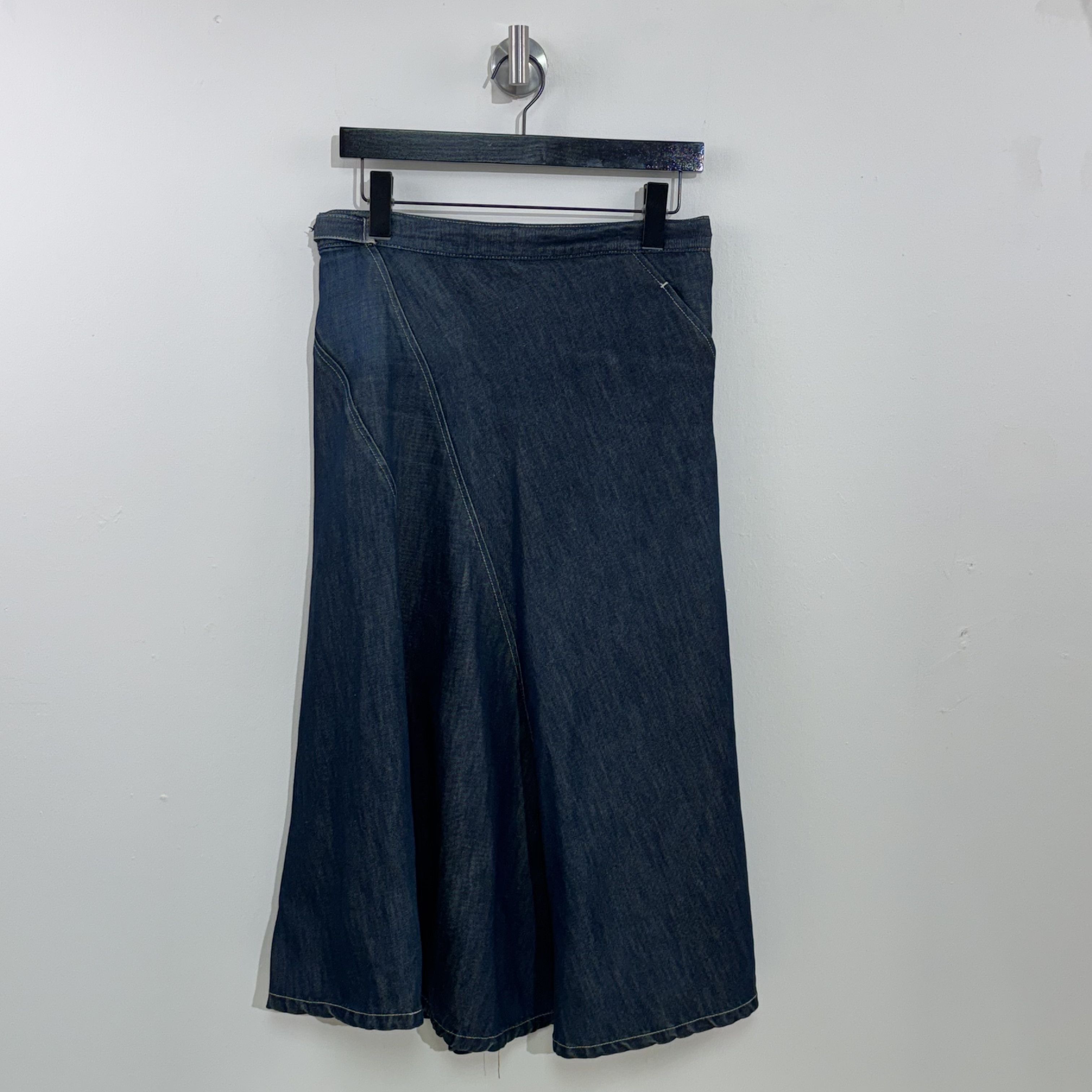 Y's Y's Yohji Yamamoto Denim Flare Skirt Size 28" / US 6 / IT 42 - 6 Thumbnail