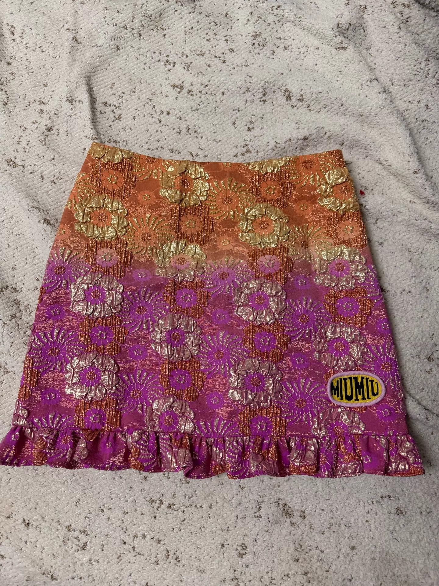 Miu Miu MIU MIU Crafted Short Skirt 40 Size 27" / US 4 / IT 40 - 1 Thumbnail