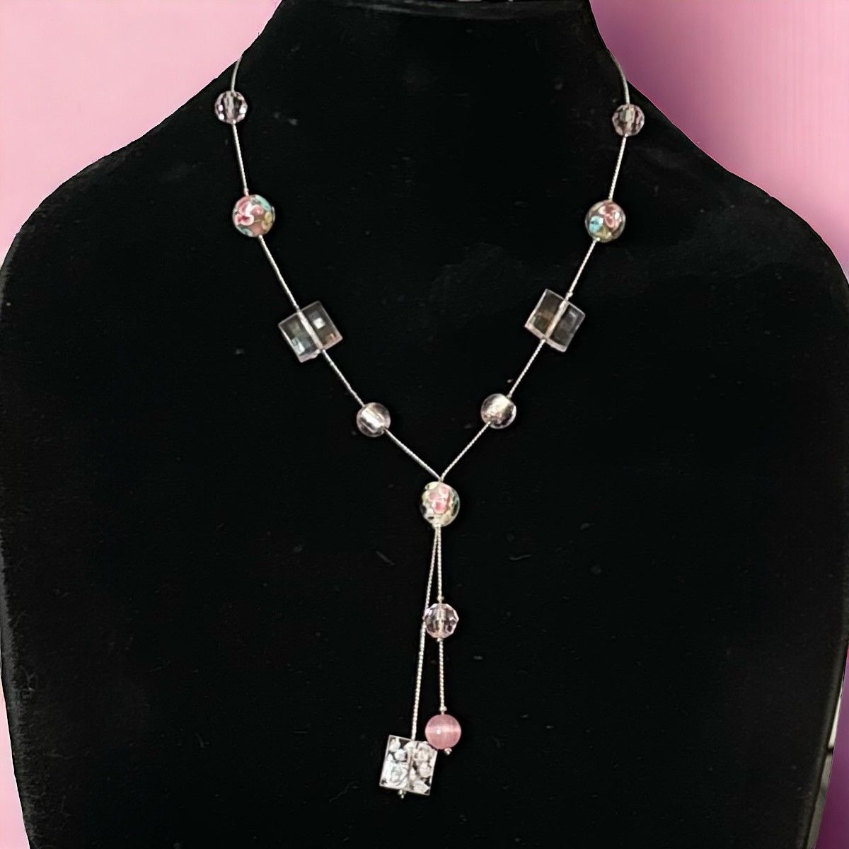 Other Stationed lampwork bead Y necklace Size ONE SIZE - 1 Thumbnail